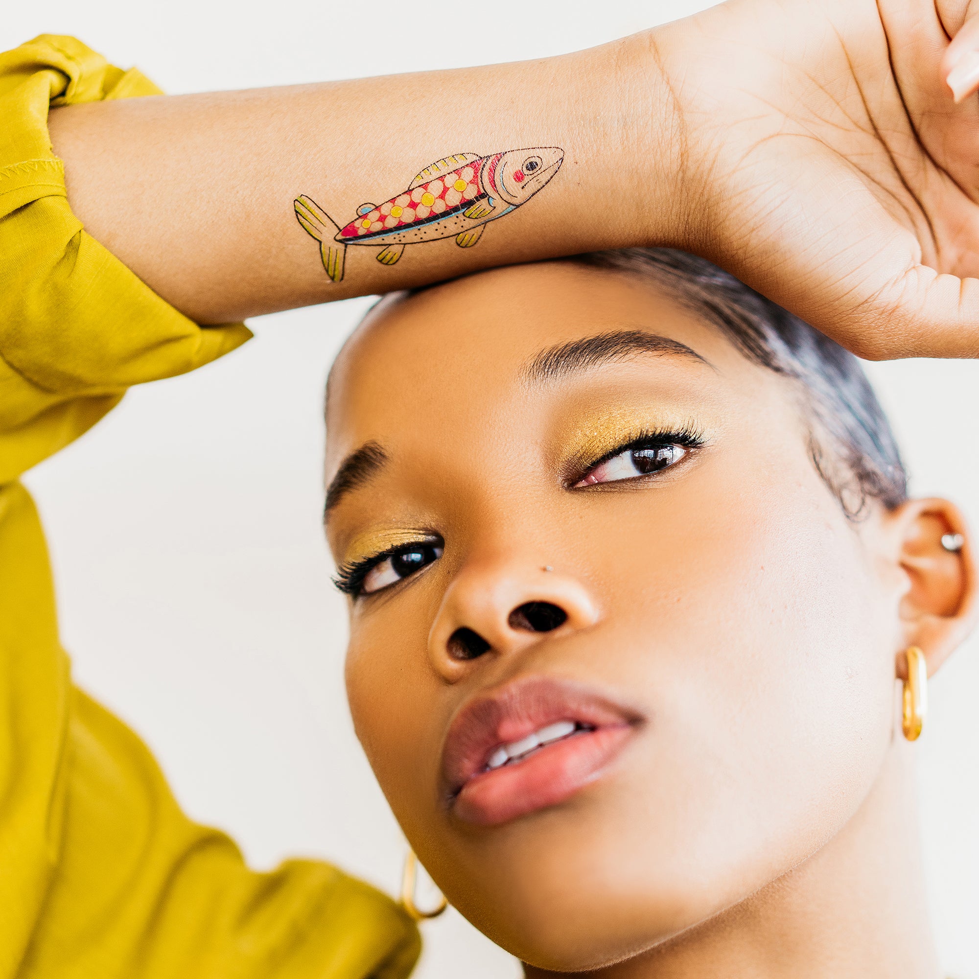  Daisy Fish Tattly Temporary Tattoos、mySite、ghnorth