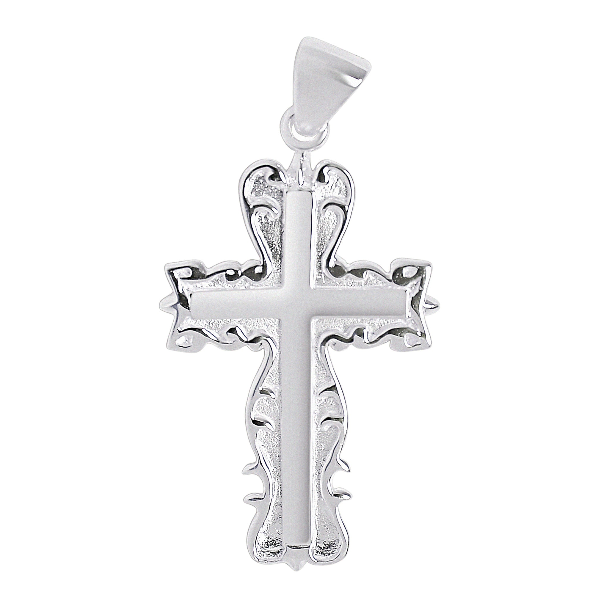 Sterling Silver Detailed Cross Pendant / SSP0020、mySite、dreamappss
