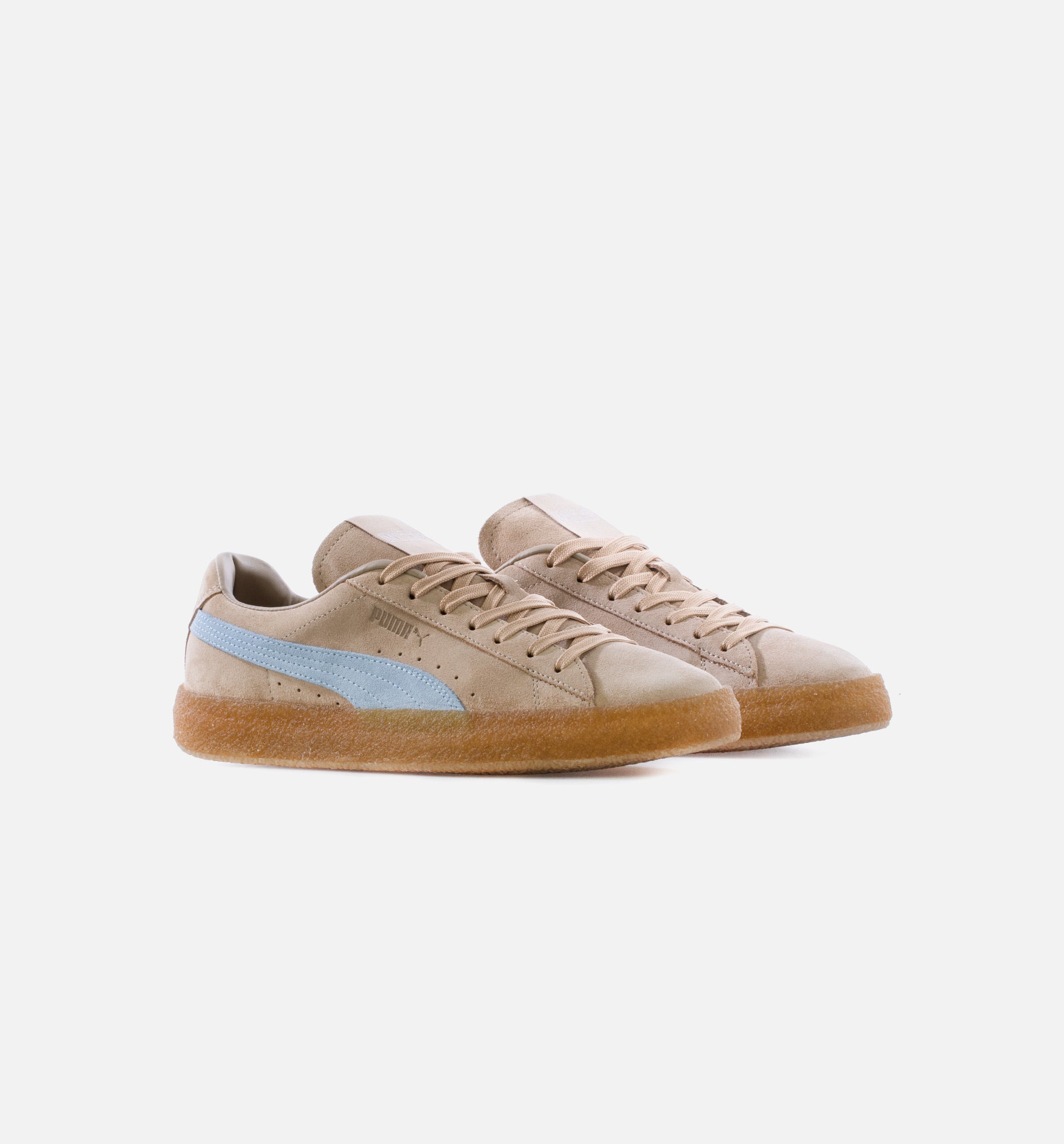 Maison Kitsune Suede Crepe Mens Lifestyle Shoe - Sand/Blue、mySite、dreamappss