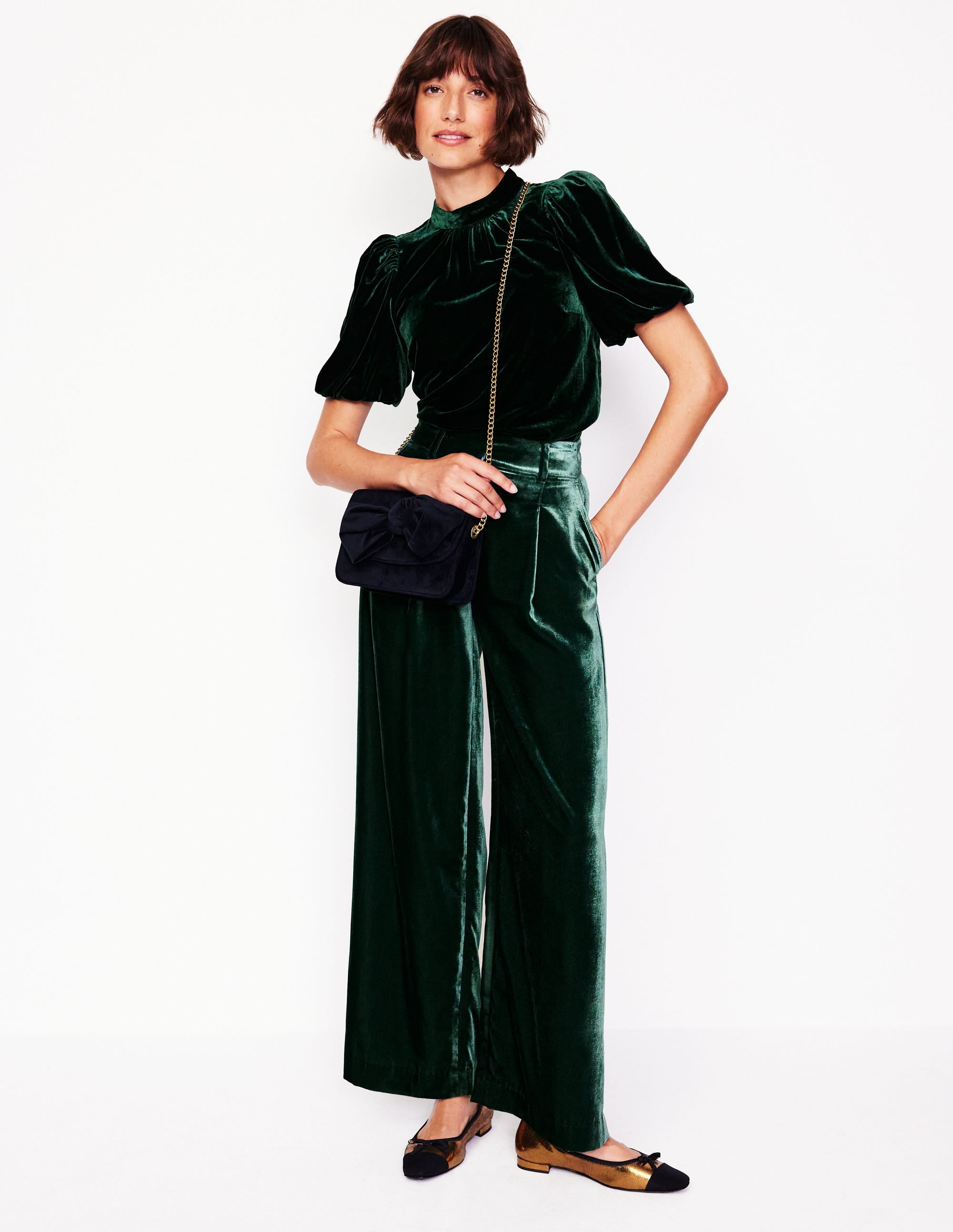  Puff Sleeve Velvet Top-Glade、mySite、ashleygrahame