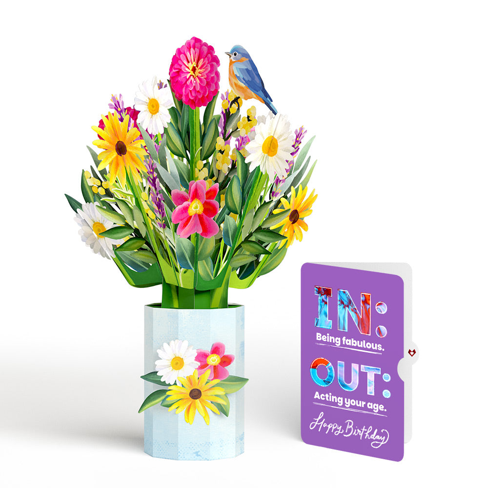 Black-Eyed Susan Birthday Bouquet and IN & OUT Sentiment Set、mySite、solidvoid