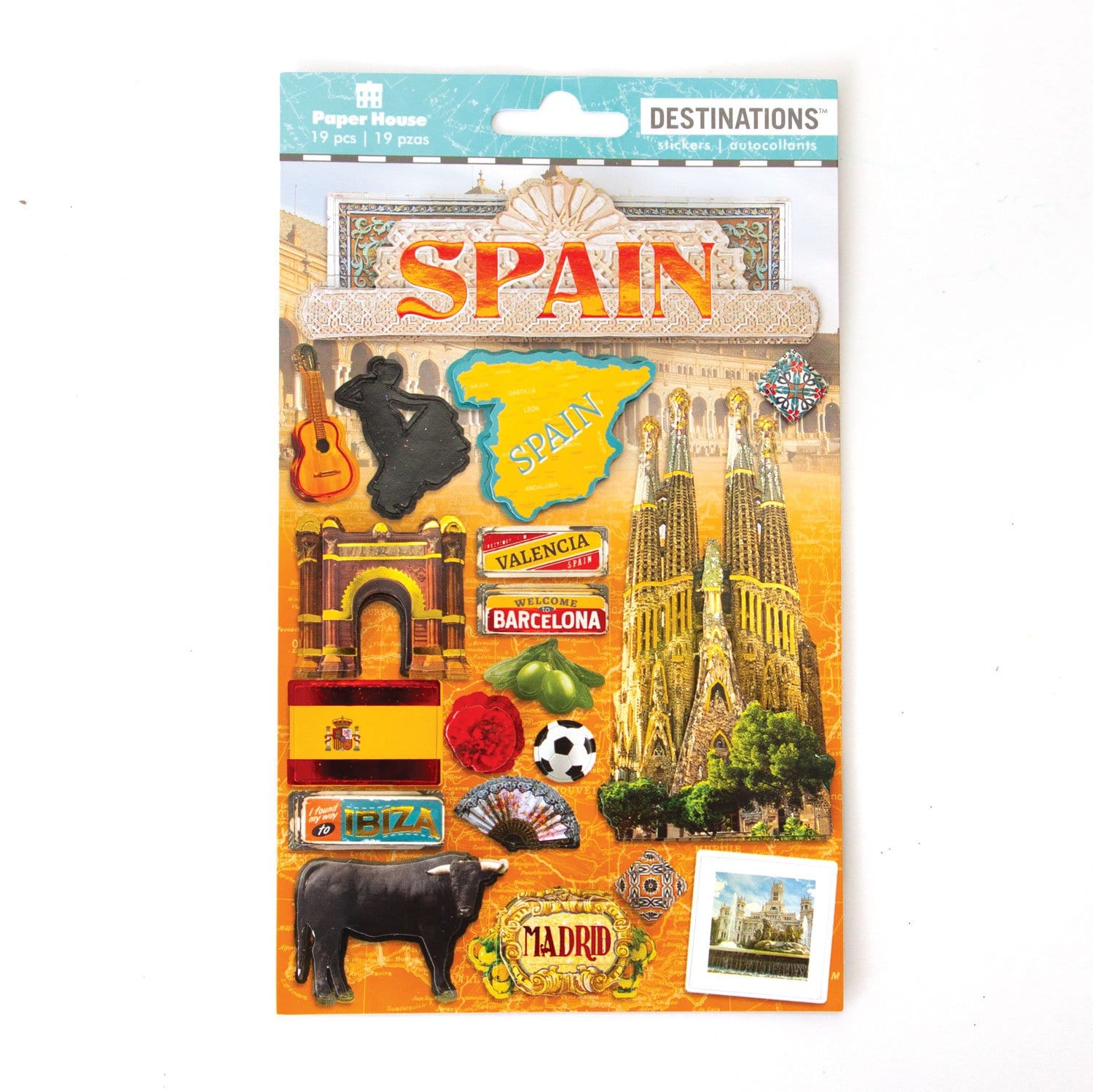  Scrapbook Stickers - 3D Spain Stickers、mySite、ghnorth