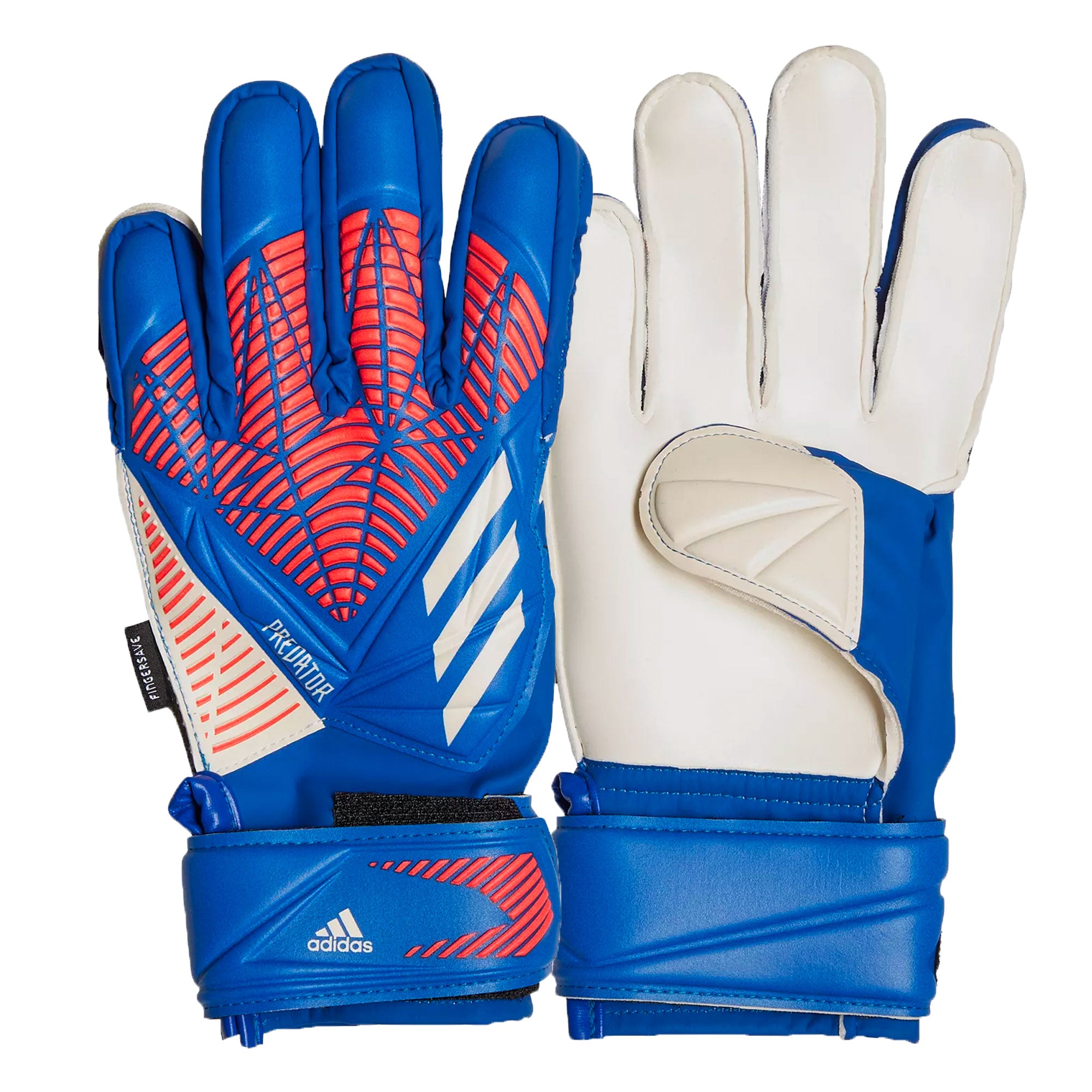 adidas Kids Predator Match Fingersave Goalkeeper Gloves Sapphire Edge、mySite、bottomscart