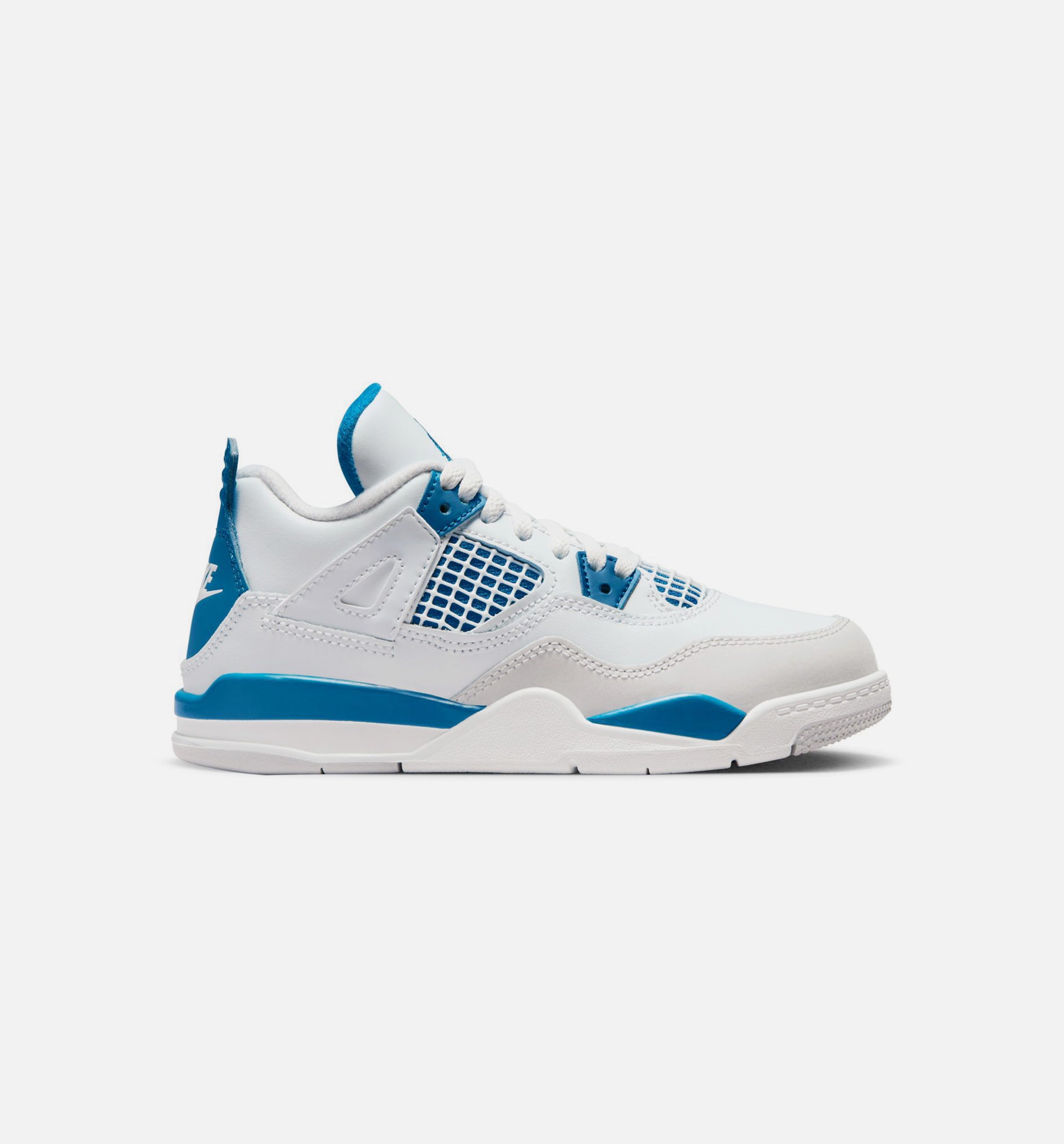 Air Jordan 4 Retro Industrial Blue Preschool Lifestyle Shoe - Off White/Industrial Blue/Neutral Grey、mySite、dreamappss