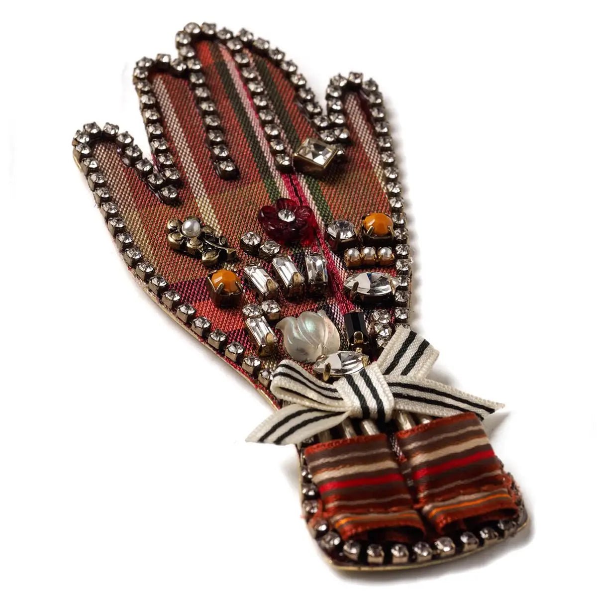  Bejeweled Plaid Hand Pin、mySite、elrpsem3k