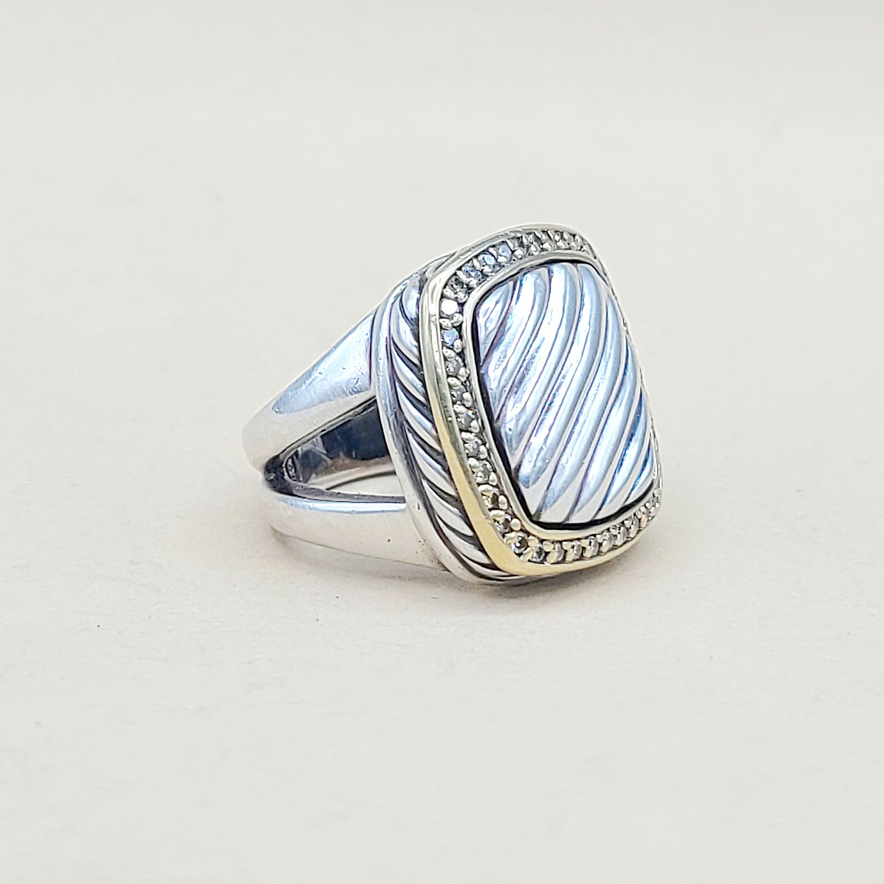 David Yurman Thoroughbred Albion Sculpted Diamond Ring、mySite、hinf8tx79