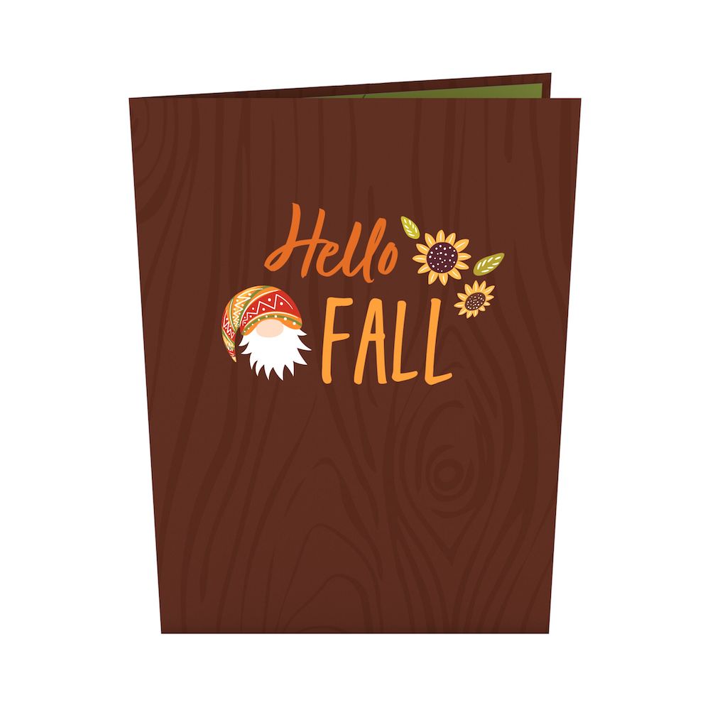 Fall Gnome Card with Pop-Up Gift、mySite、solidvoid