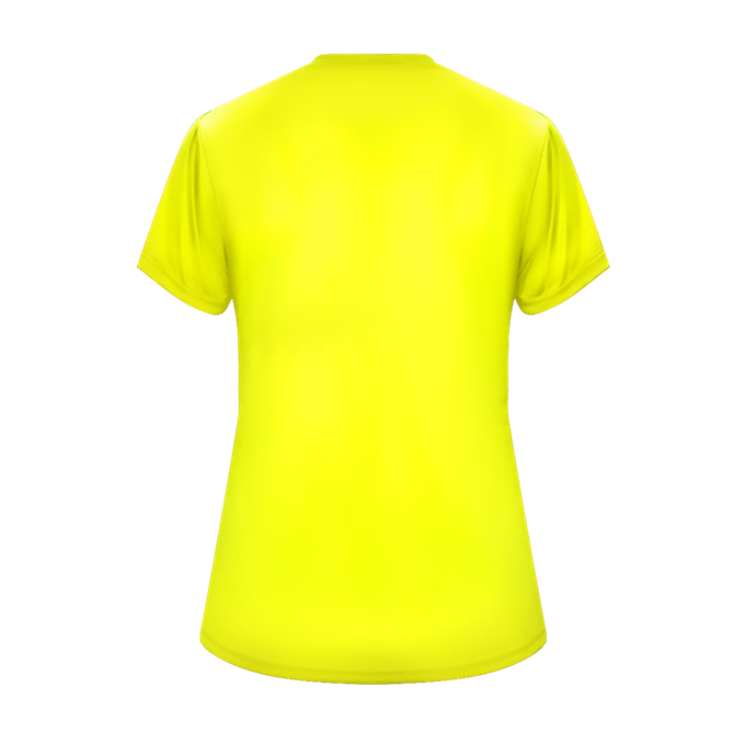 Badger C2 Women's S/S Tee - Safety Yellow、mySite、noshort