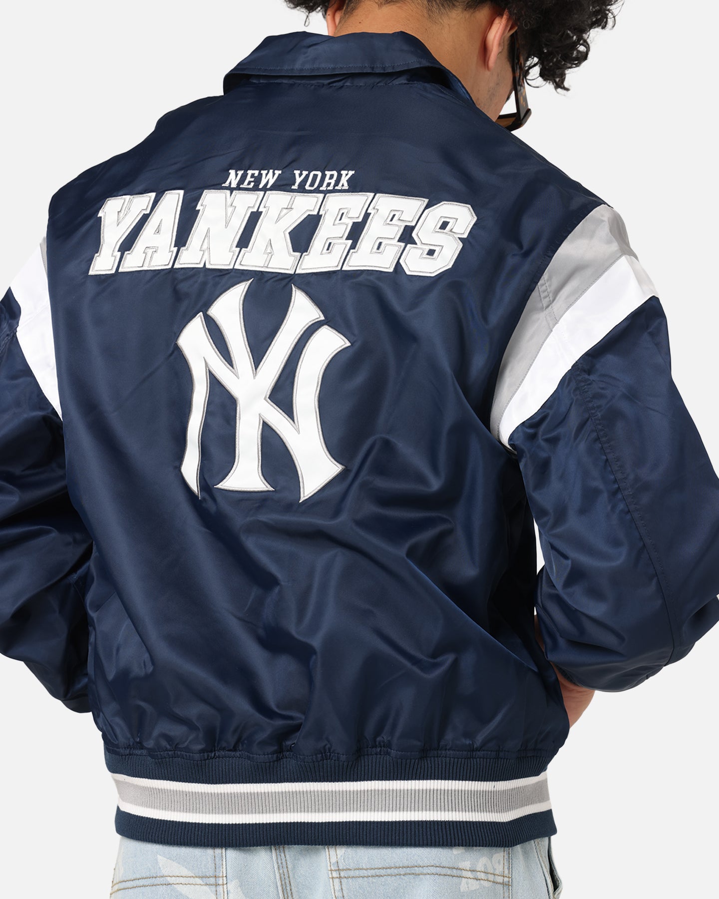 New Era New York Yankees MLB Retro Stadium Jacket Navy、mySite、zt4zffjzw