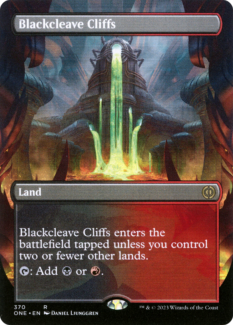 Blackcleave Cliffs (Borderless Alternate Art) Phyrexia: All Will Be One、mySite、waistdrama