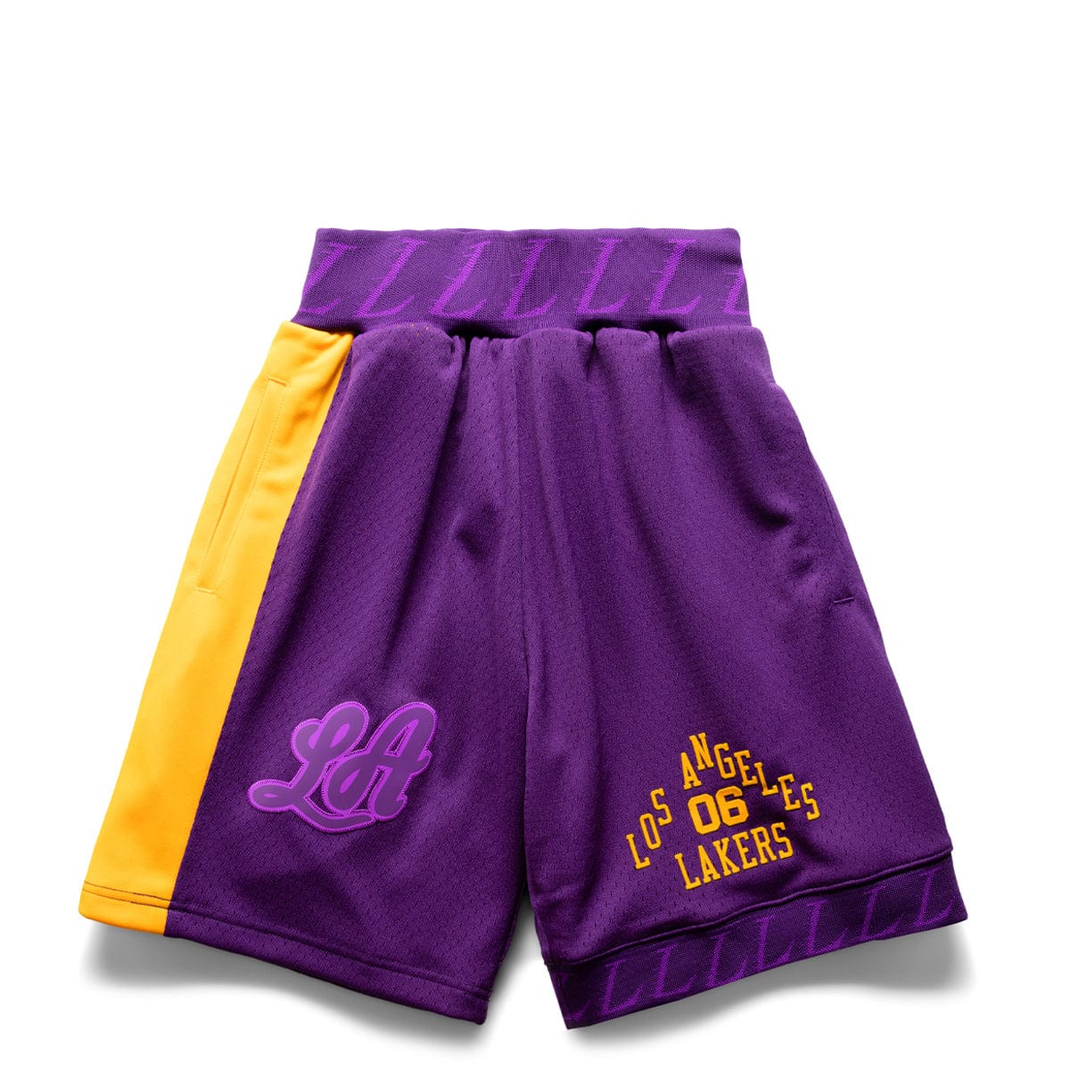 X BODEGA WORLDWIDE RESPECT LAKERS SHORTS、mySite、zt4zffjzw