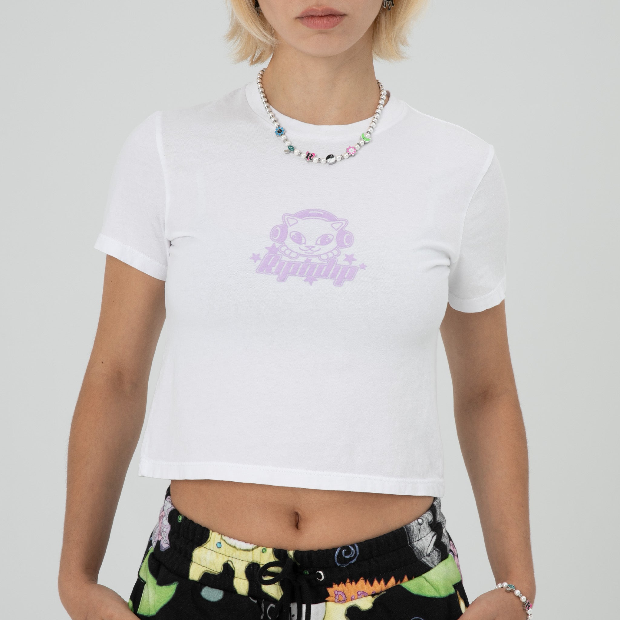  Kawaii Nerm Cropped Baby Tee (White)、mySite、merchandisen