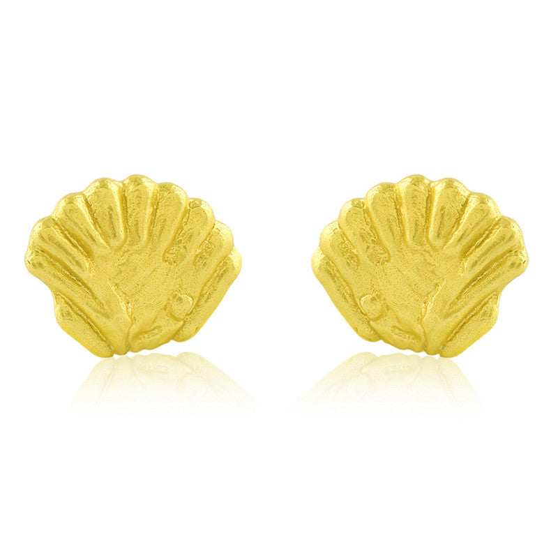 Sea Shell Earrings | 14K Gold Plated、mySite、camillekostekn