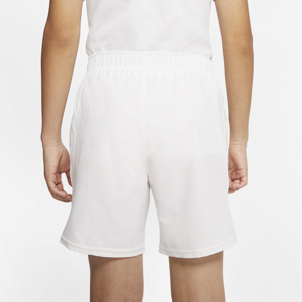 Nike Boys' Court Flex Ace Shorts (White/Black)
