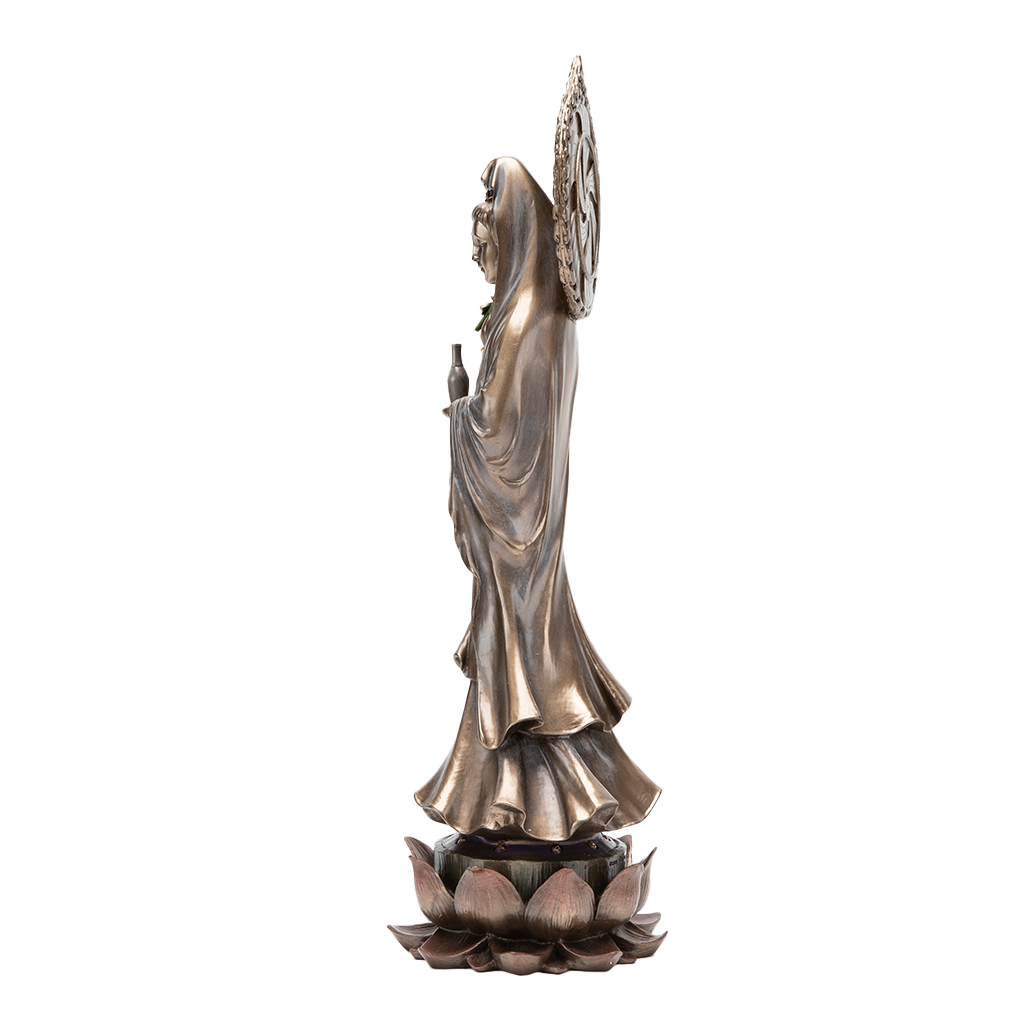 Bronze Kuan Yin Statue with Willow Branch、mySite、topwebapps