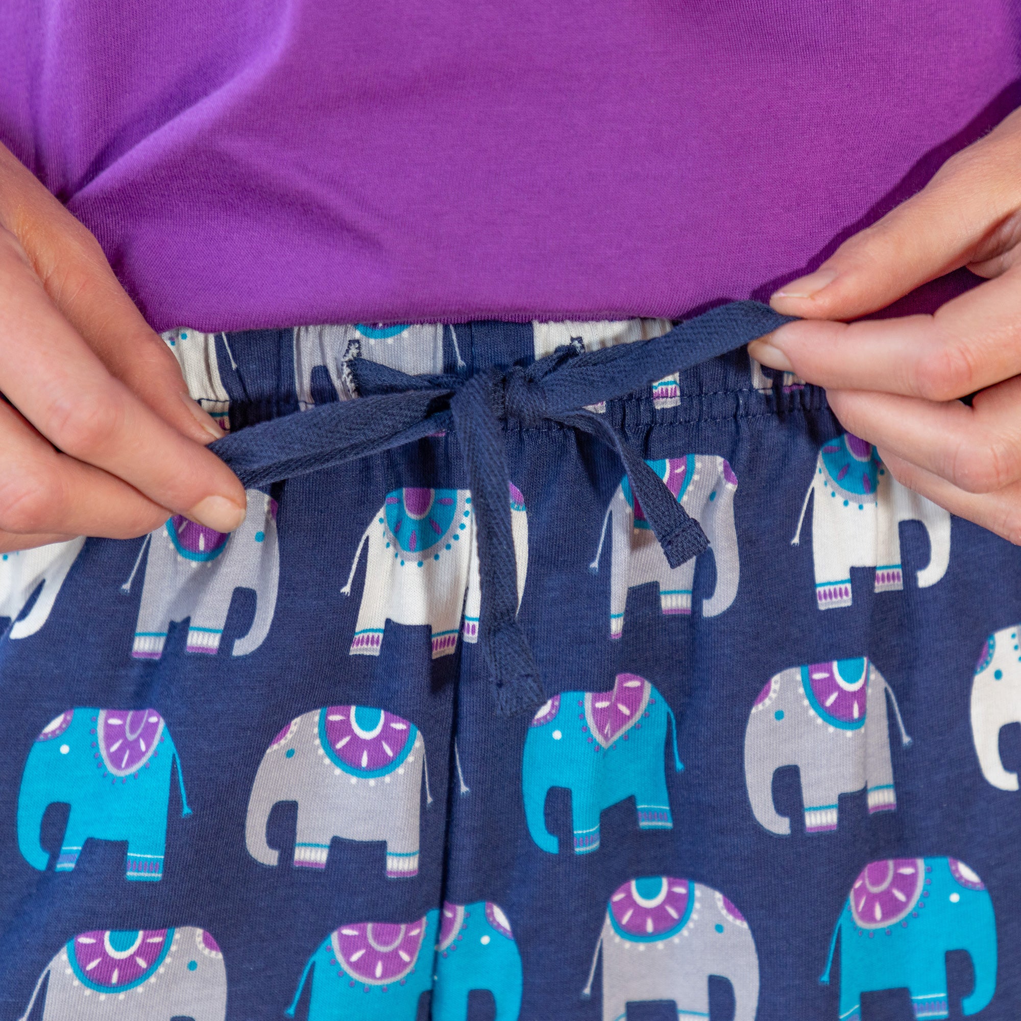 Elephant Fun Pajama Shorts Set、mySite、camillekostekn