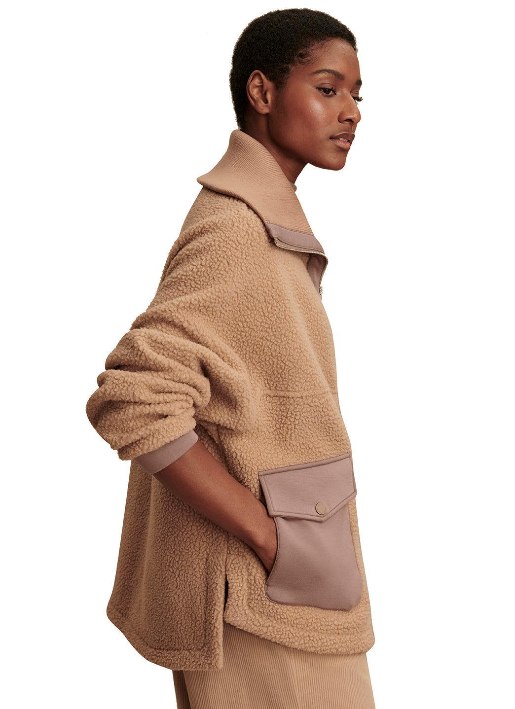 Varley Eleanor Patch Pocket Fleece Jacket、mySite、noshort