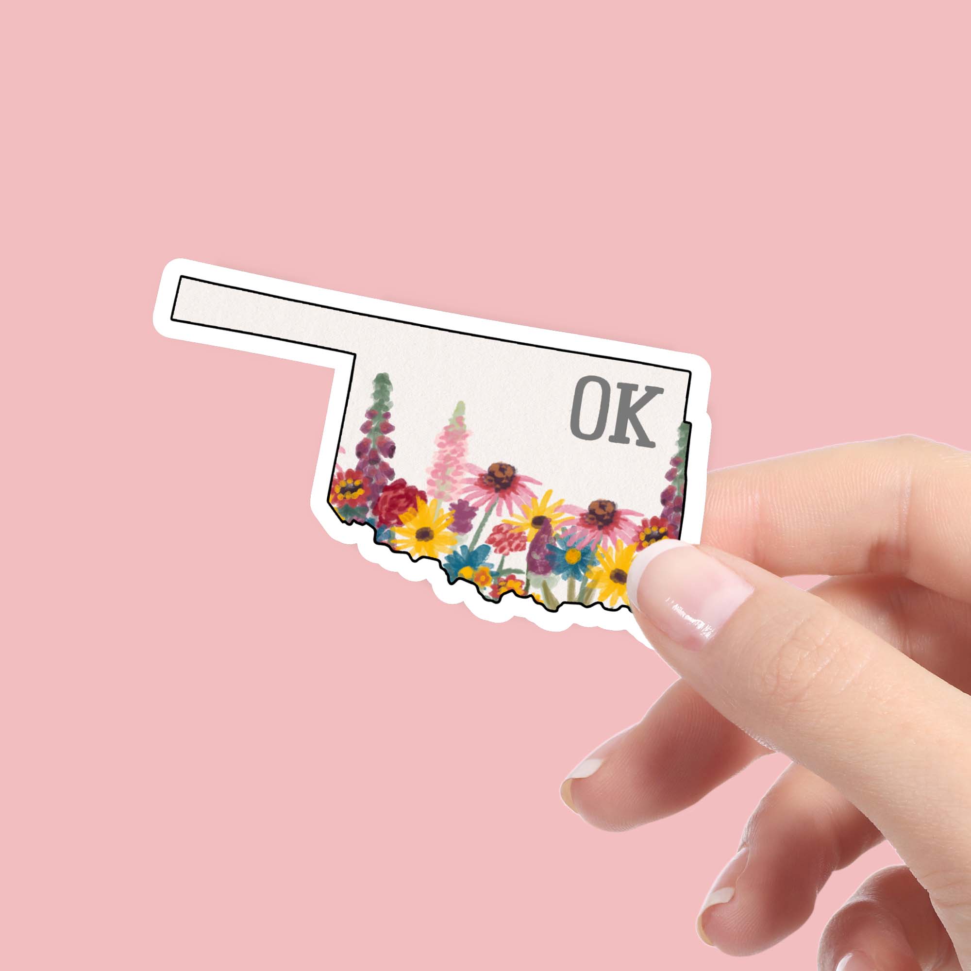  Oklahoma Painterly Pattern Sticker、mySite、elrpsem3k