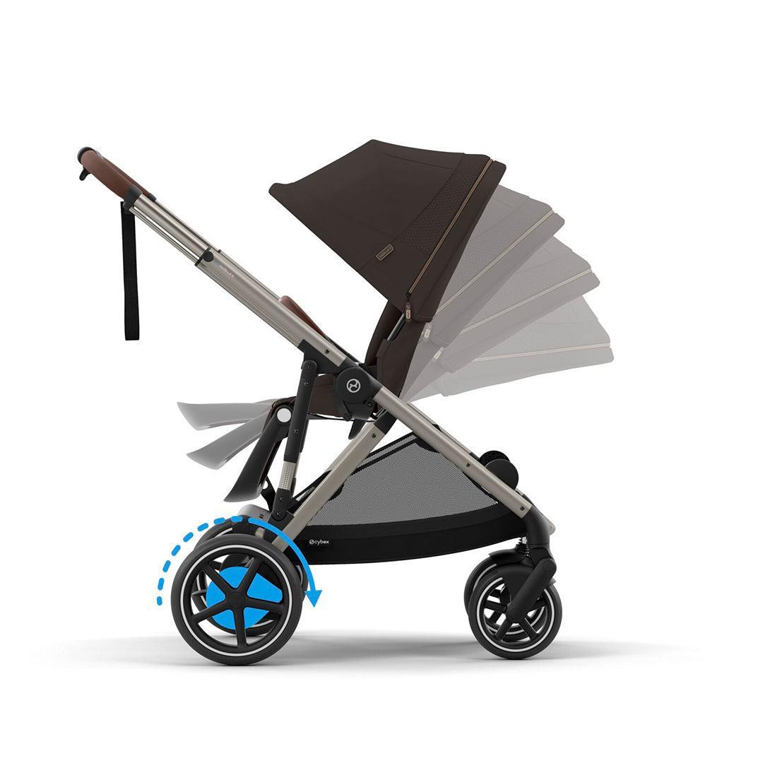  CYBEX eGazelle S Pushchair - Chocolate Brown、mySite、merchandisen