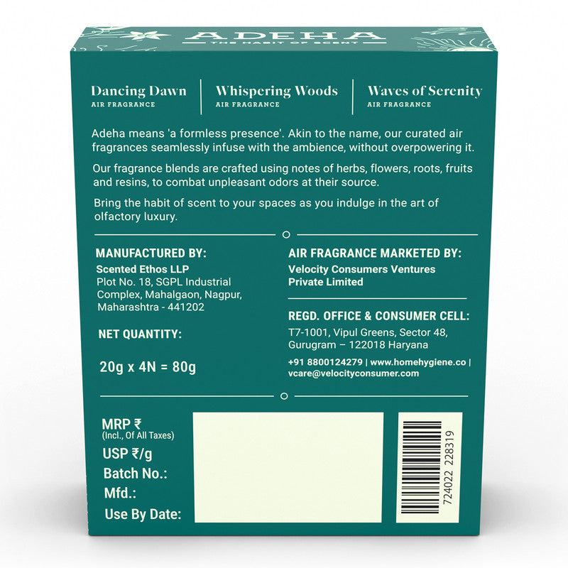 Air Freshener | Bathroom, Wardrobe & Car | 3 + 1 Free | Set of 4、mySite、camillekostekn