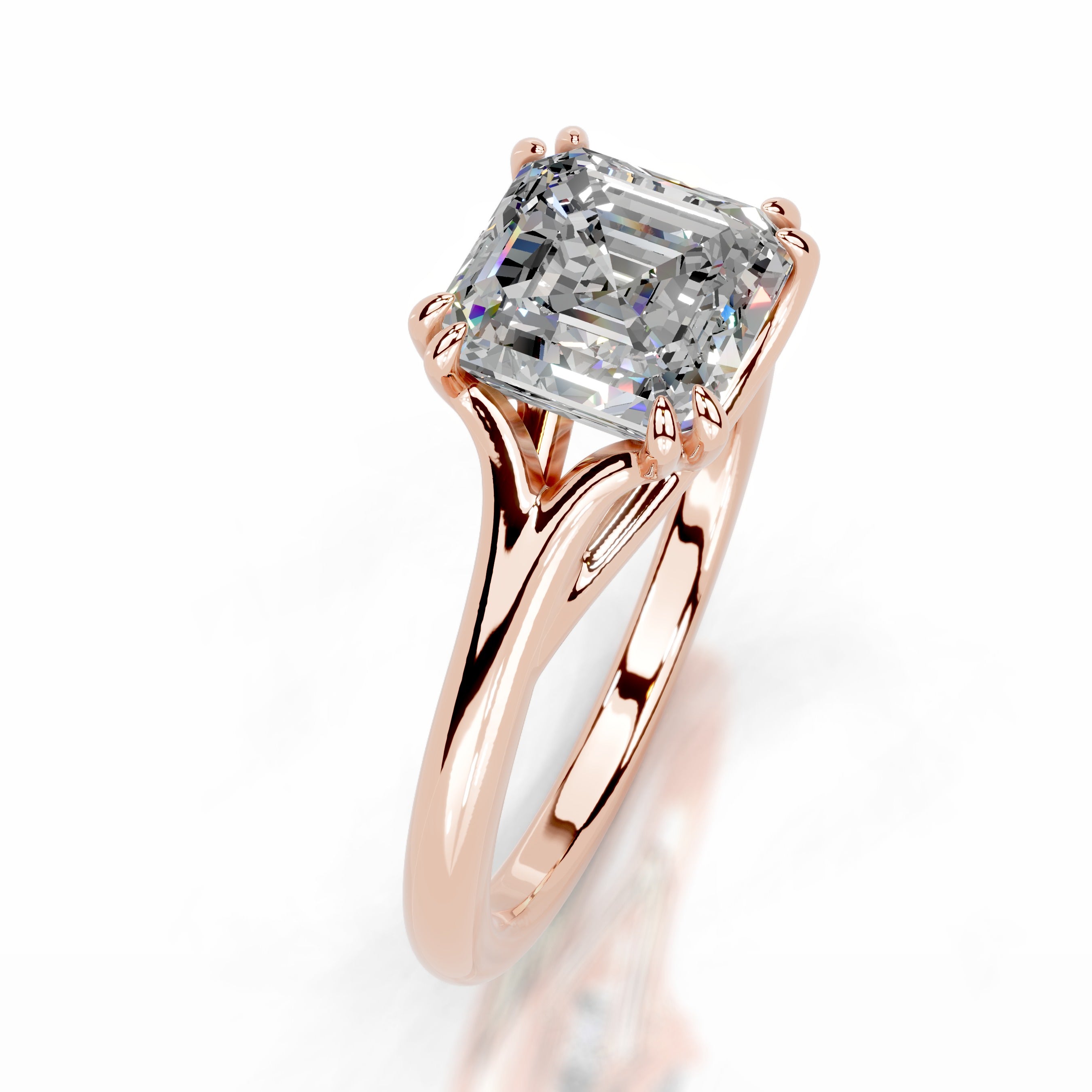 Ellie Moissanite Ring - 14K Rose Gold、mySite、hinf8tx79