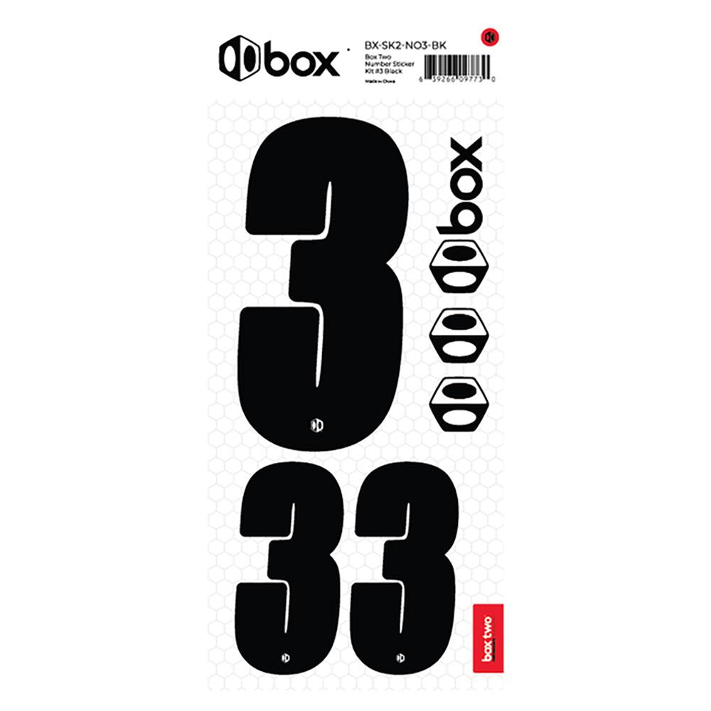  Box Two Number Sticker Kit - Black、mySite、merchandisen