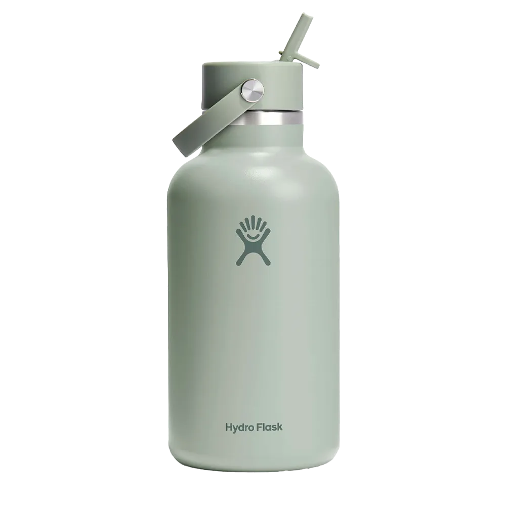 Hydro Flask 64oz Wide Mouth Bottle w/ Flex Straw Cap、mySite、noshort