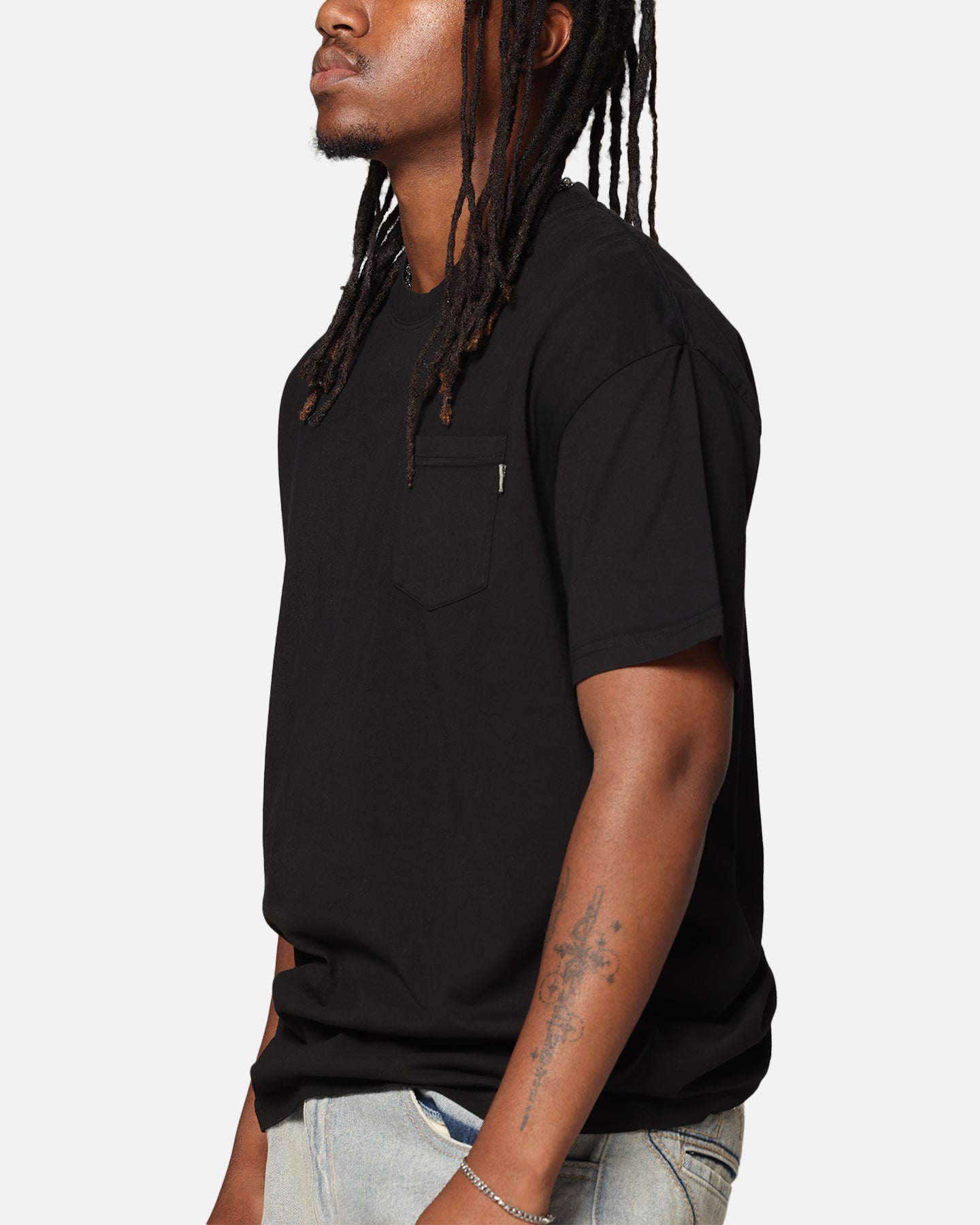 S Double Pocket T-Shirt Washed Black、mySite、zt4zffjzw