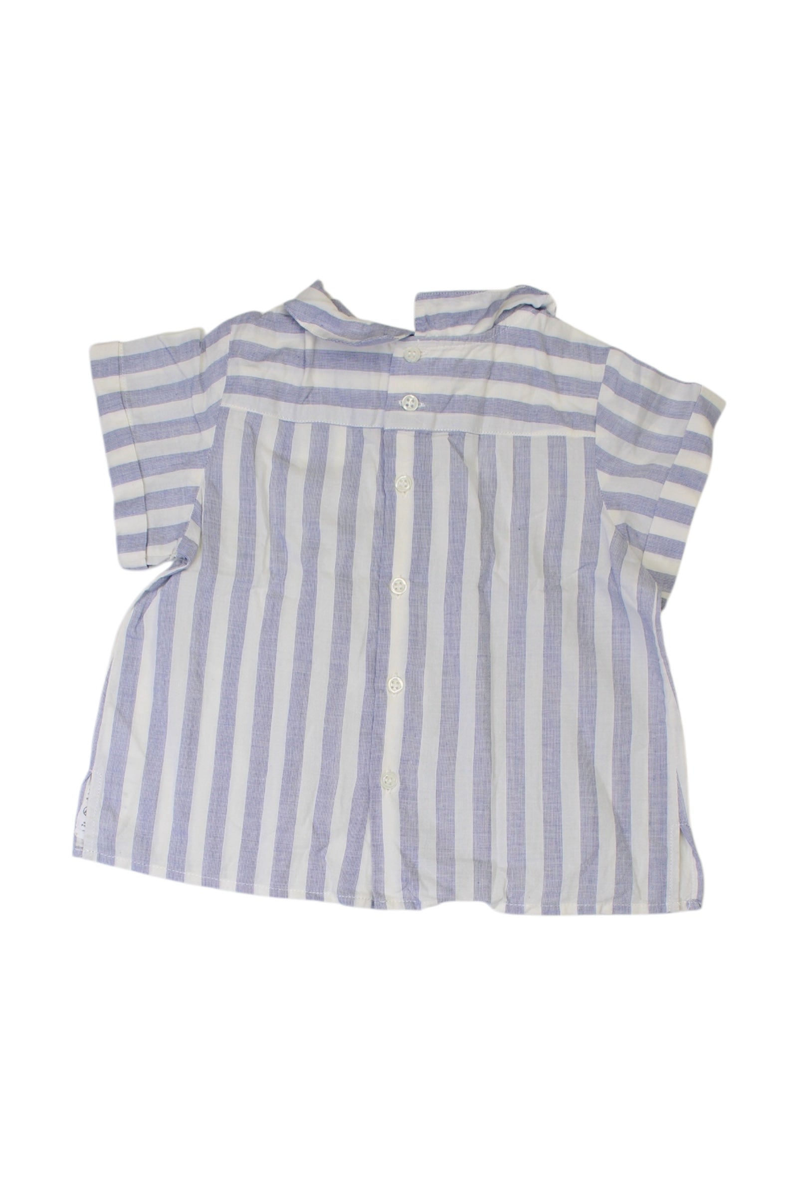 Bonpoint Striped Short Sleeve Shirt 12-18M、mySite、g9winljtr