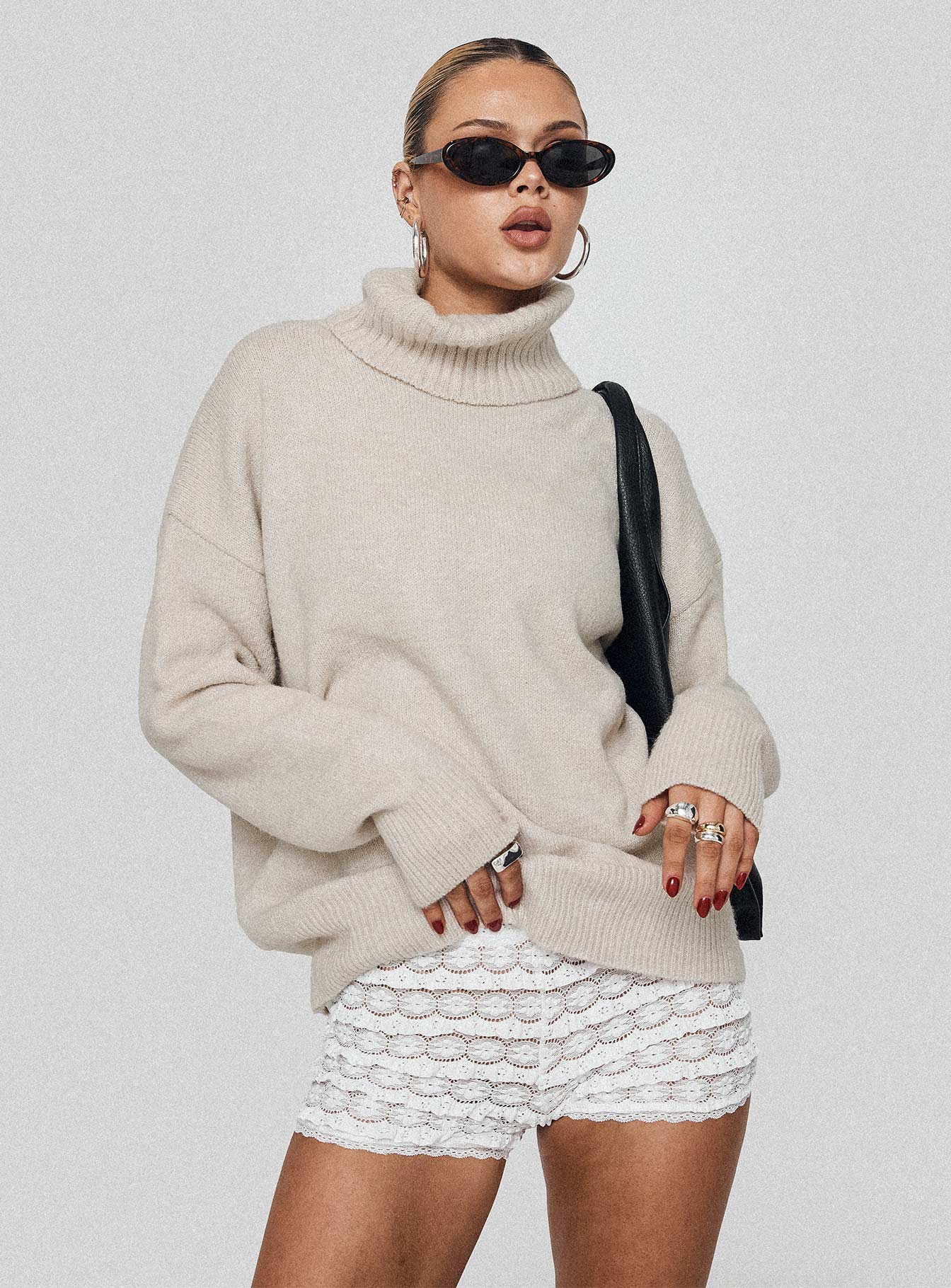 Angelis Lace Shorts White、mySite、solidvoid