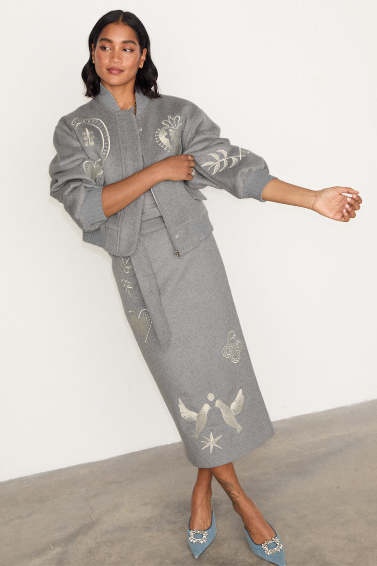 Grey Midnight Romance Jaspre Skirt、mySite、solidvoid