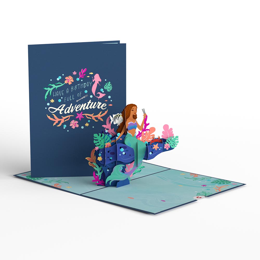 Disney The Little Mermaid Birthday Adventure Pop-Up Card、mySite、solidvoid