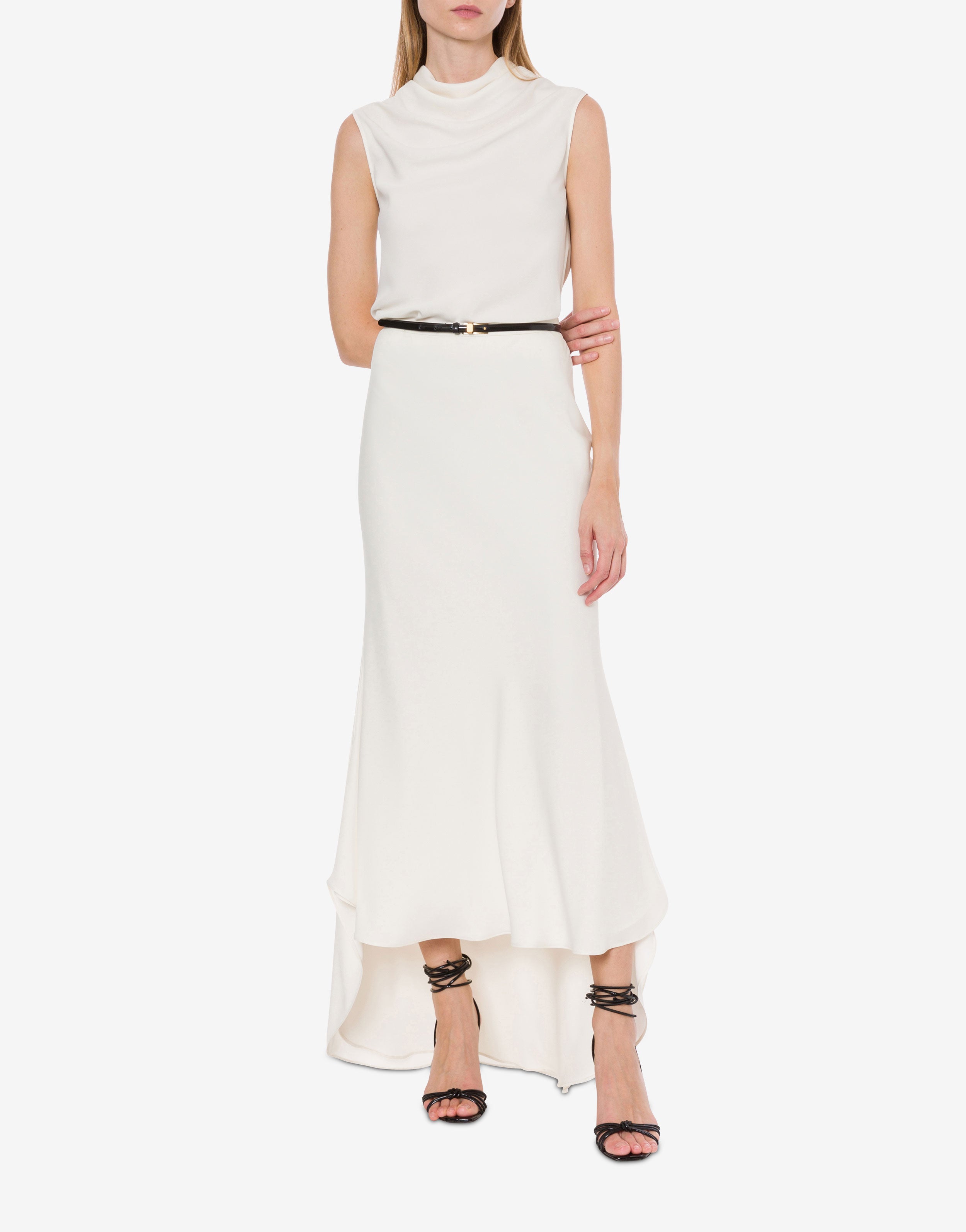 Gonna lunga in crêpe fluido、mySite、aoinhome