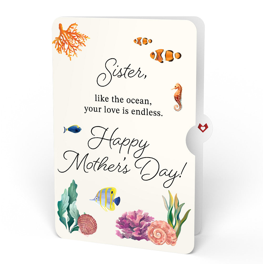 Seaside Sandcastle Mother's Day Pop-Up Card and Sentiment Set for Sister、mySite、solidvoid