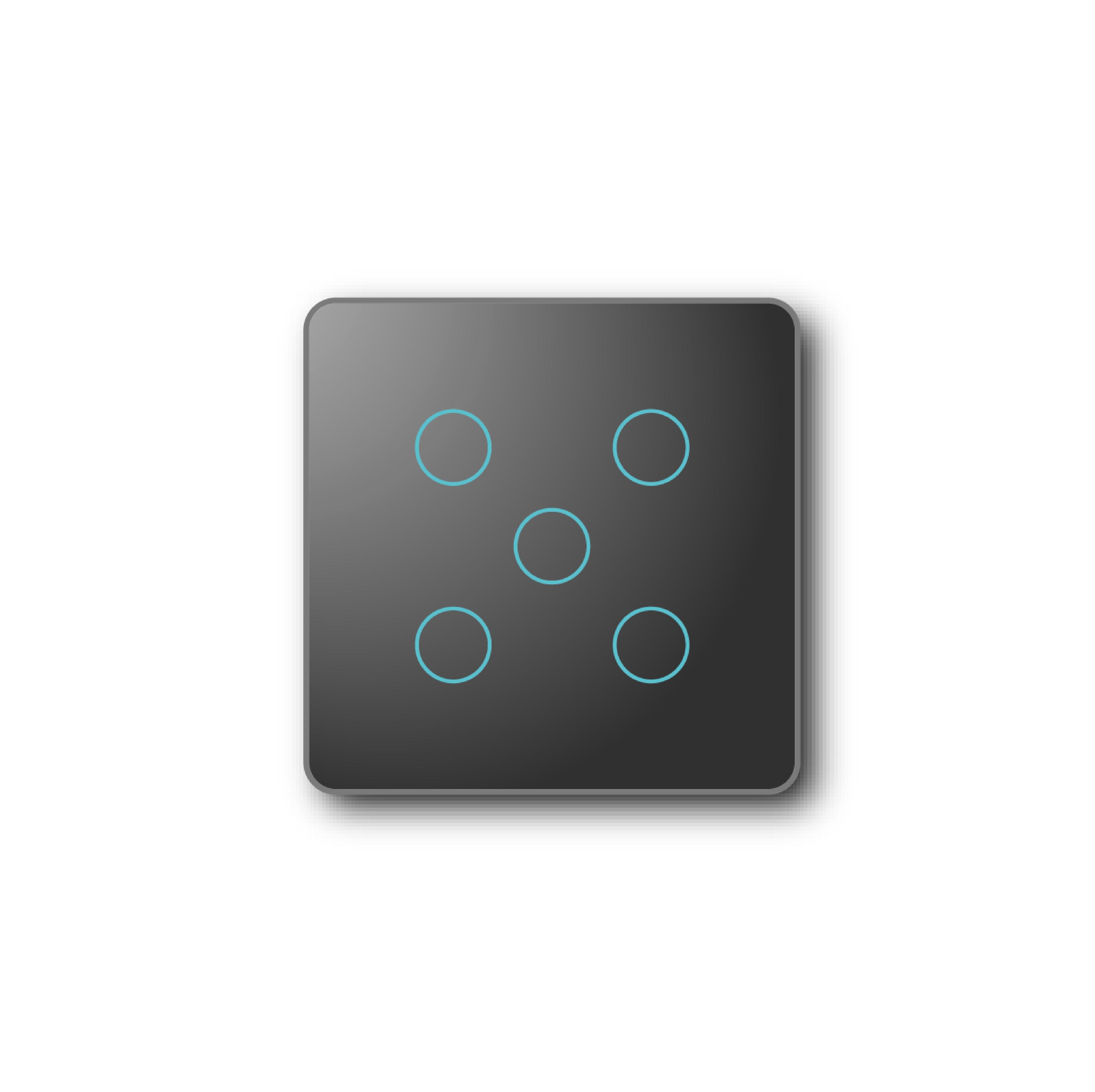 Smartify vPRO Comando de Cenários 5 Botões (15 Cenários) Zigbee Preto - SYPC05ZBPR、mySite、fannypackpong