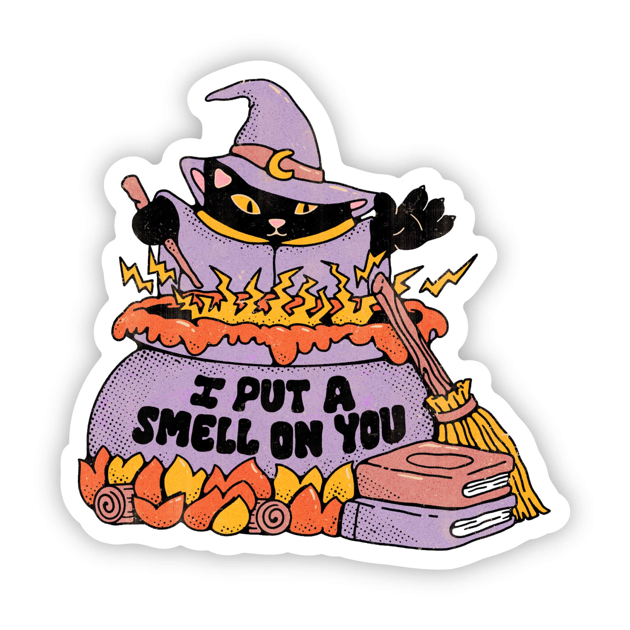  I put a smell on you witch cat sticker、mySite、ghnorth