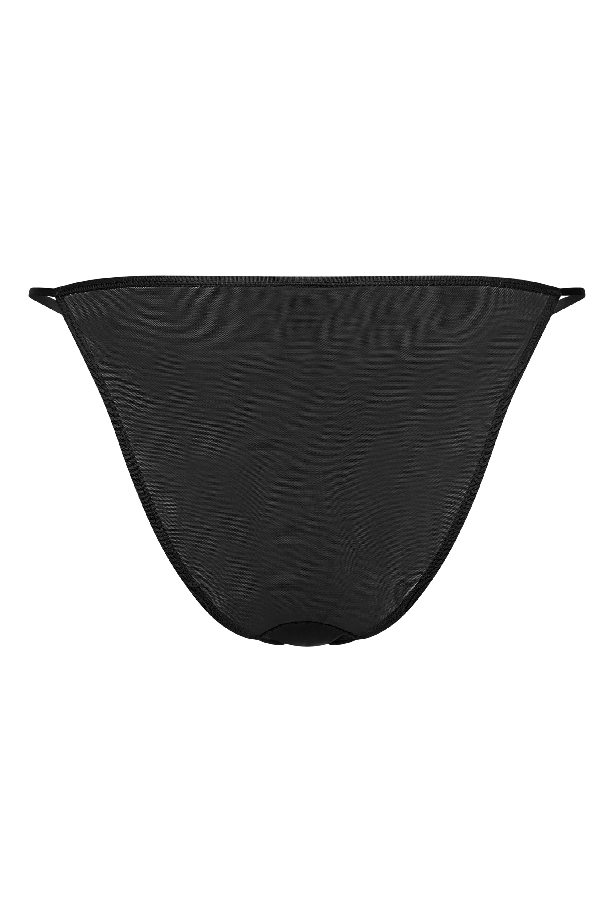 Soft Mesh String Bikini in Black、mySite、solidvoid