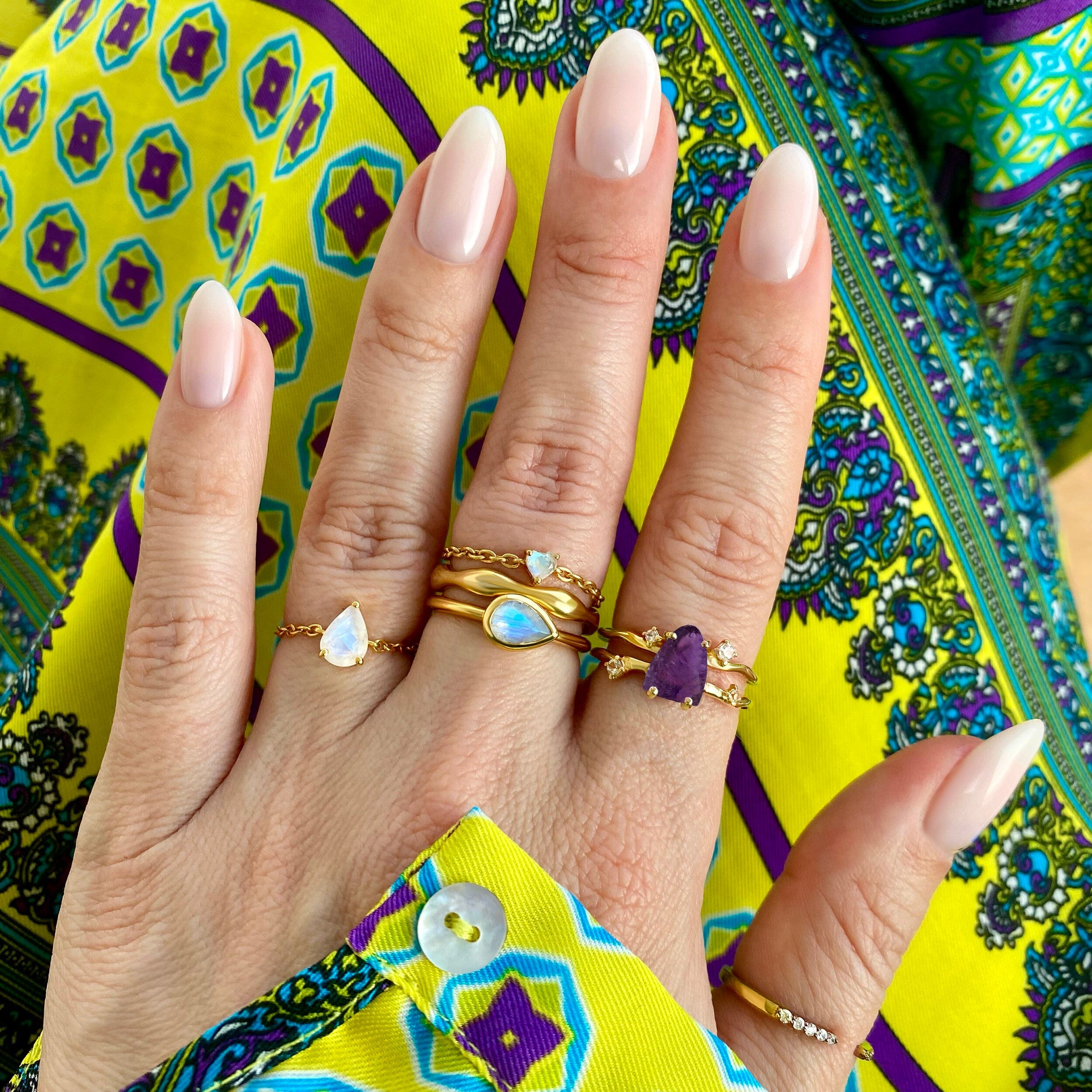 Raw Crystal Ring - Flow Amethyst、mySite、hinf8tx79