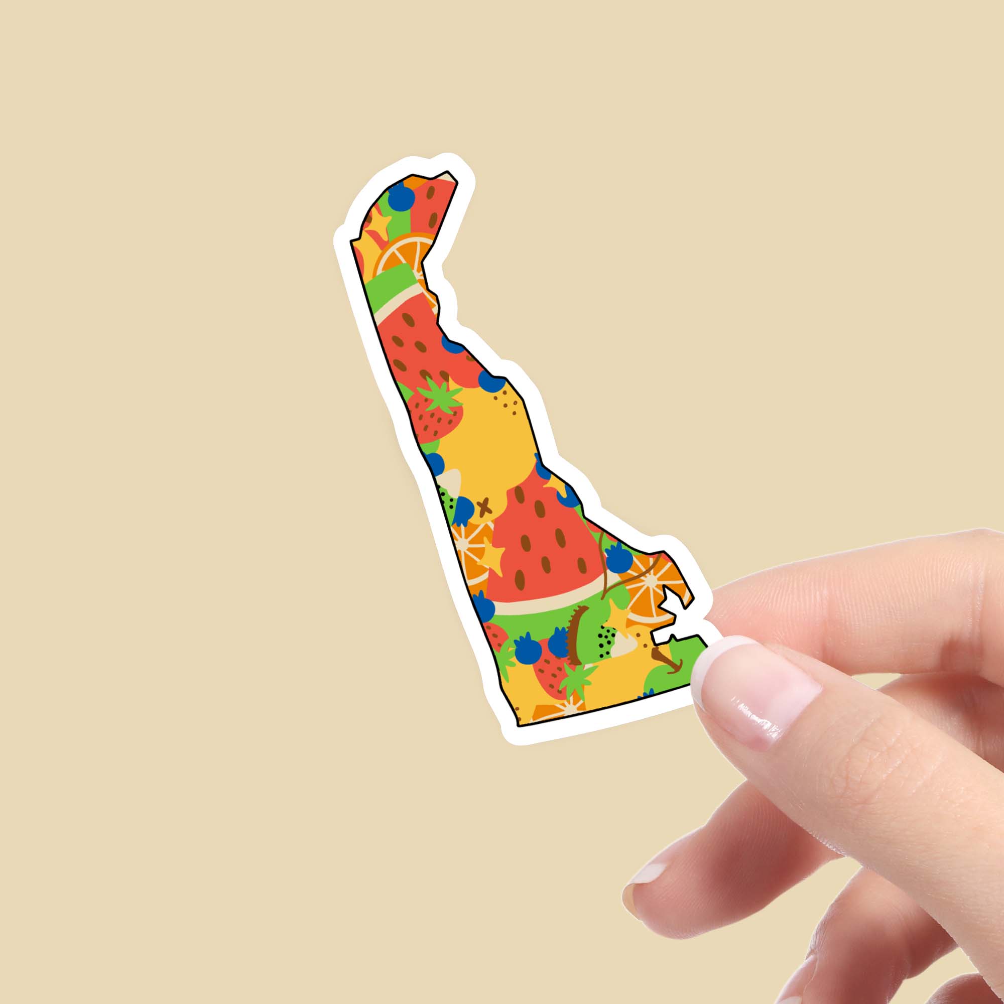  Delaware Fruit Pattern Sticker、mySite、elrpsem3k