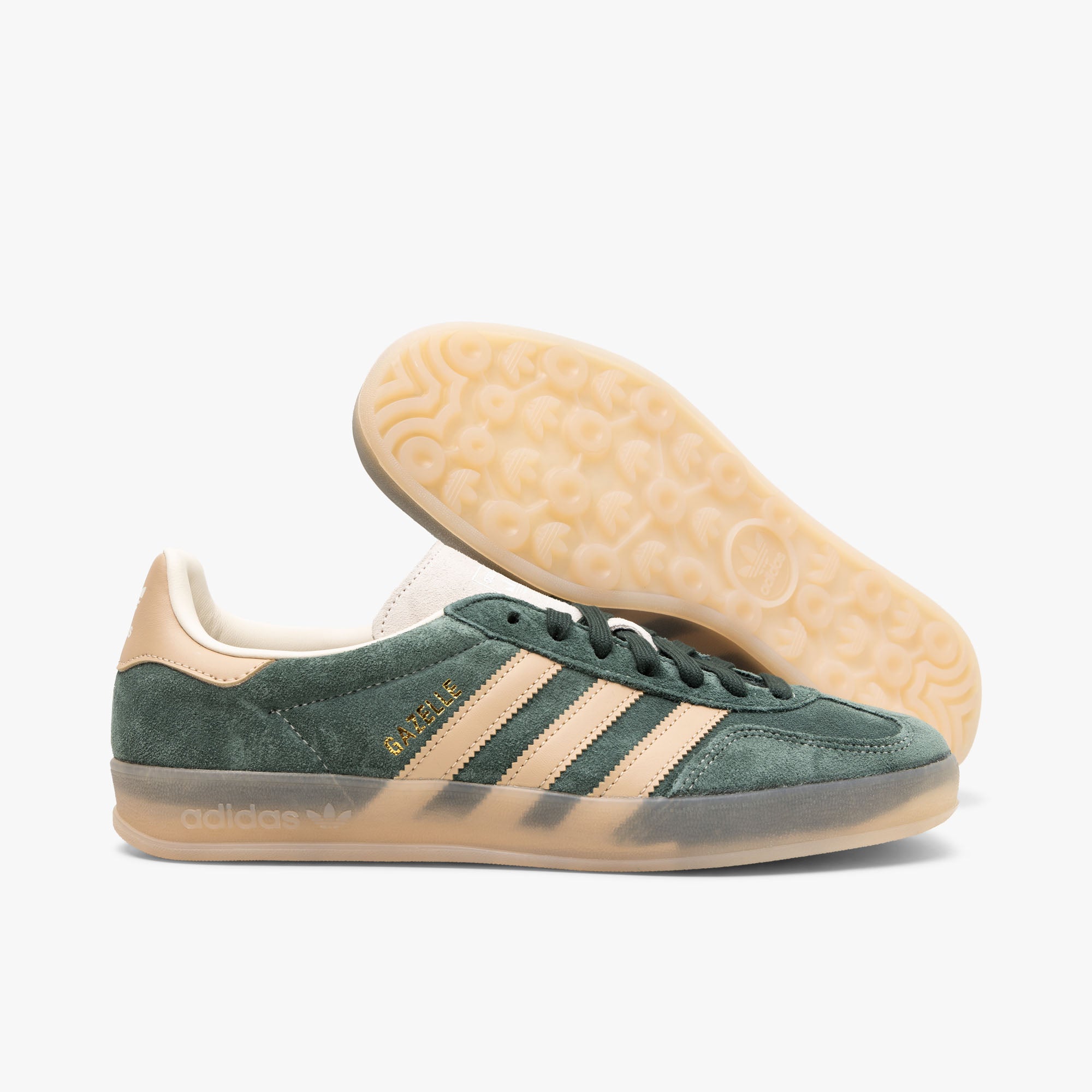  adidas Originals Gazelle Indoor Shadow Green / Warm Sandstone - Wonder White、mySite、merchandisen