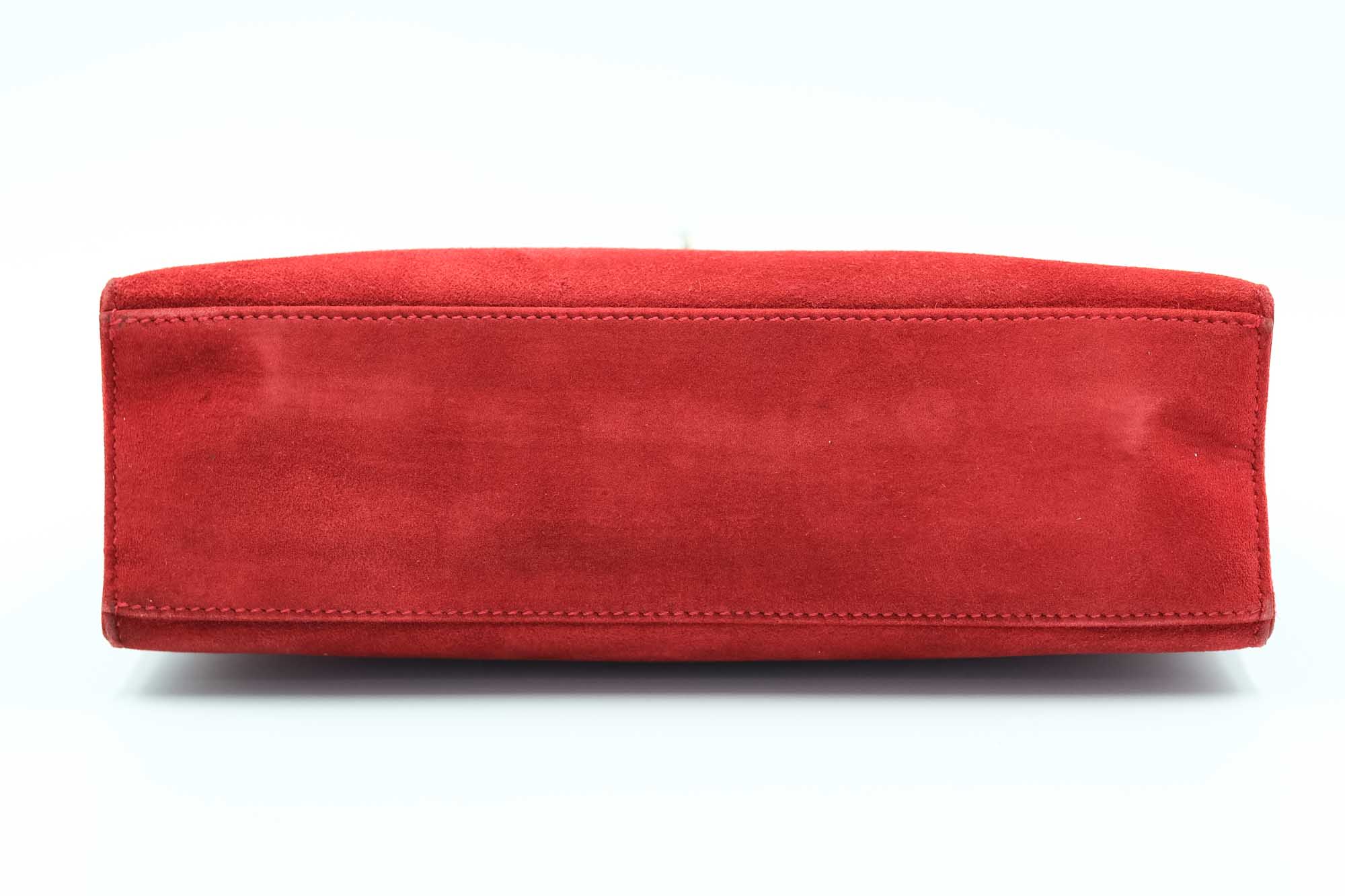 Hermès Kelly Pochette Rubis Veau Doblis Suede Palladium Hardware、mySite、garminoutage.com