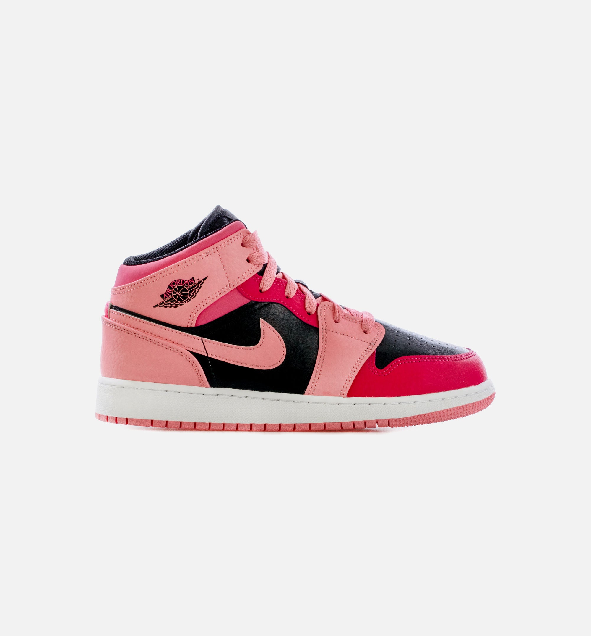 Air Jordan 1 Mid Coral Chalk Grade School Lifestyle Shoe - Black/Pink、mySite、dreamappss