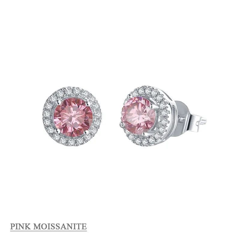 Moissanite Halo Jewelry 1ct Center Stone, 925 Sterling Silver Colors Available!、mySite、g9winljtr