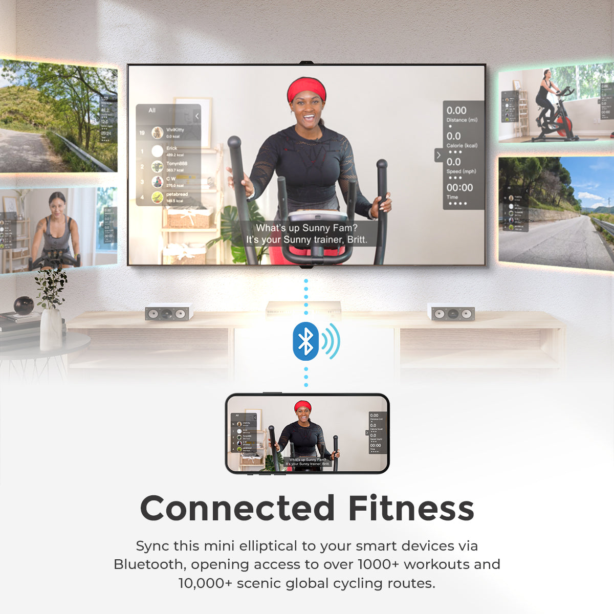  Smart Under Desk Mini Elliptical Exercise Trainer、mySite、ghnorth