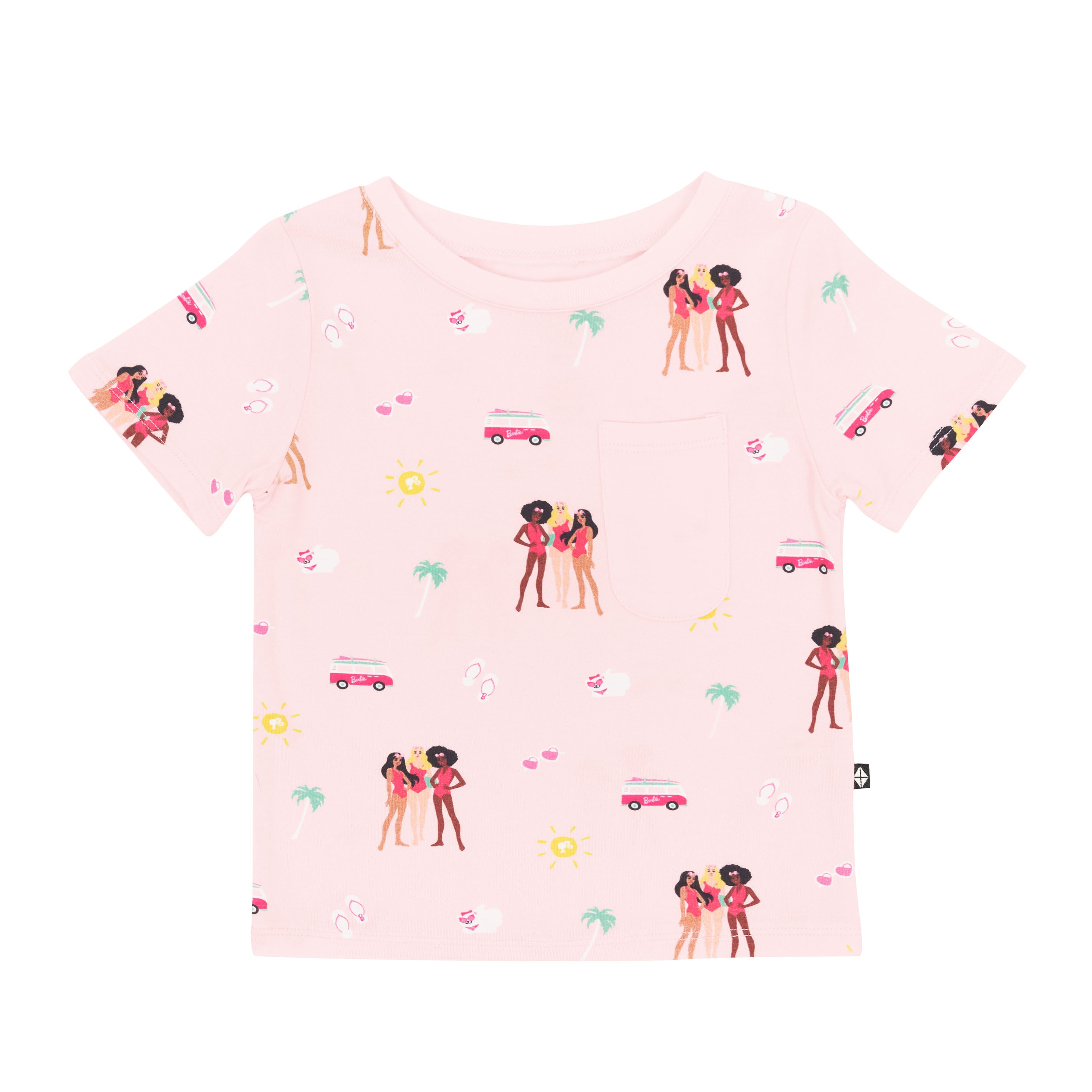  Toddler Crew Neck Tee in Barbie™ Beach、mySite、layawaytickets