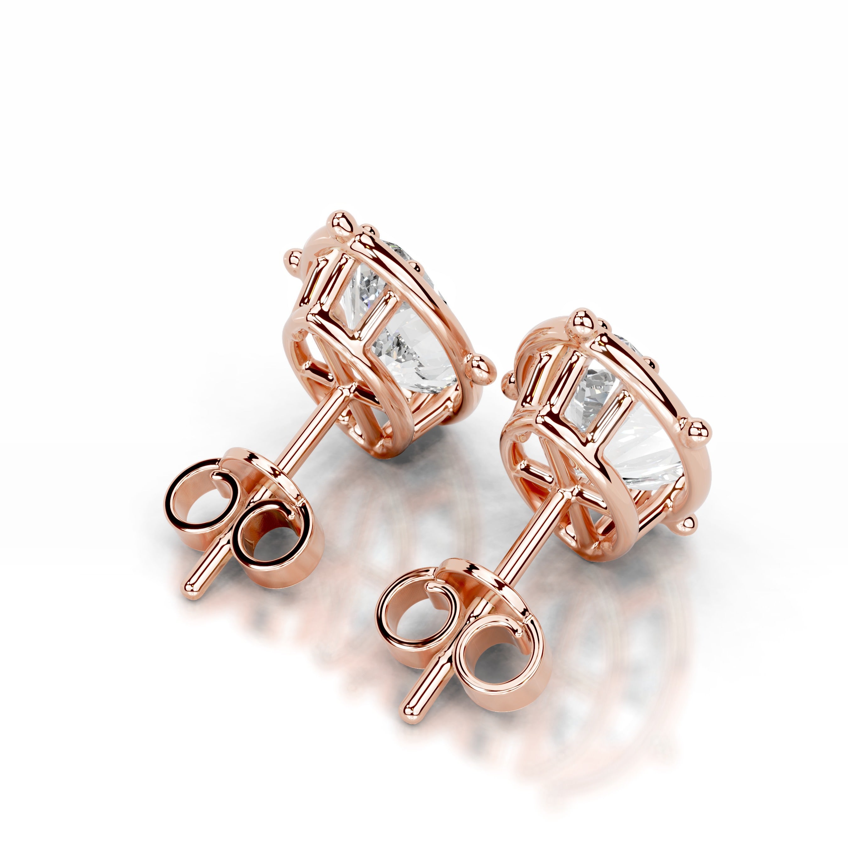 Rooted in Love Lab Grown Diamond Earrings - 14K Rose Gold、mySite、hinf8tx79