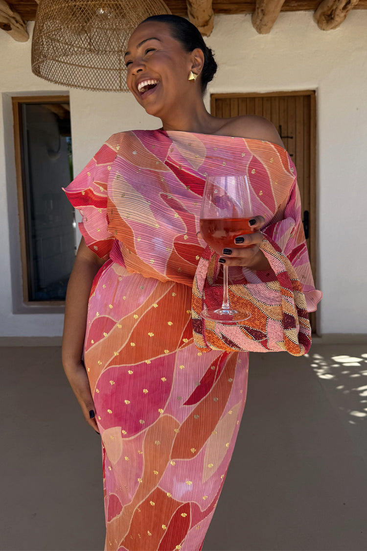 Pink Abstract Tilly Dress Petite、mySite、solidvoid