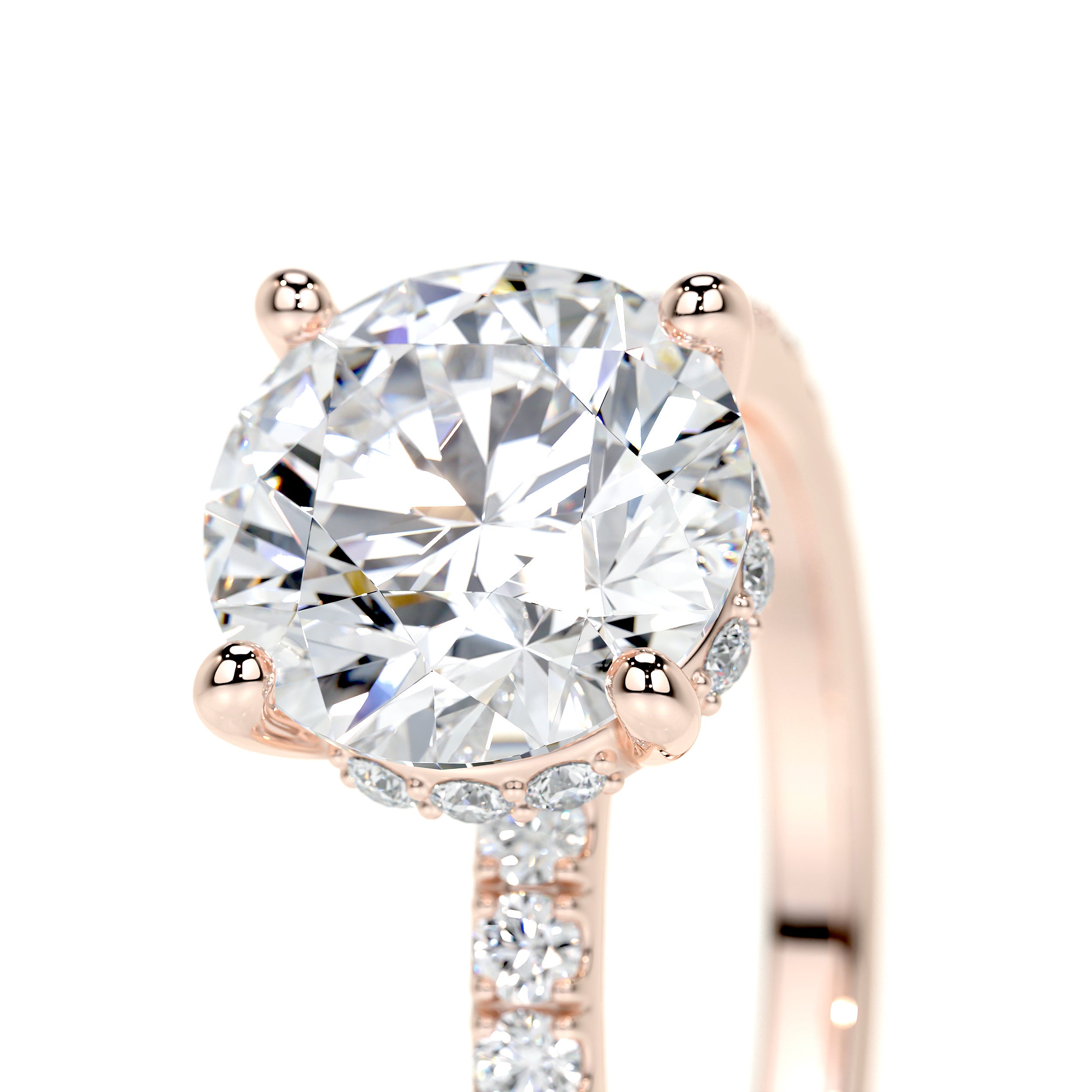 Nellie Lab Grown Diamond Ring -14K Rose Gold、mySite、hinf8tx79