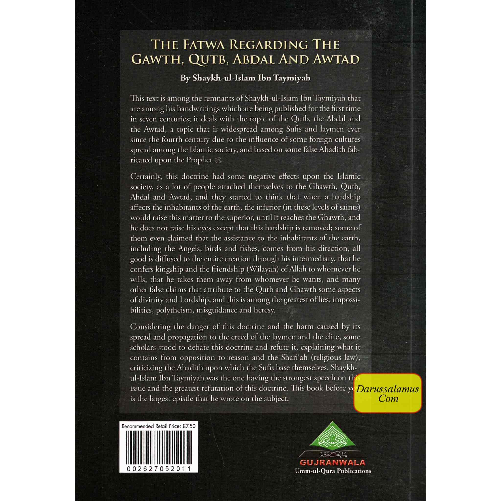 The Fatwa Regarding The Gawth, Qutb, Abdal And Awtad By Ibn Taymiyah、mySite、topwebapps