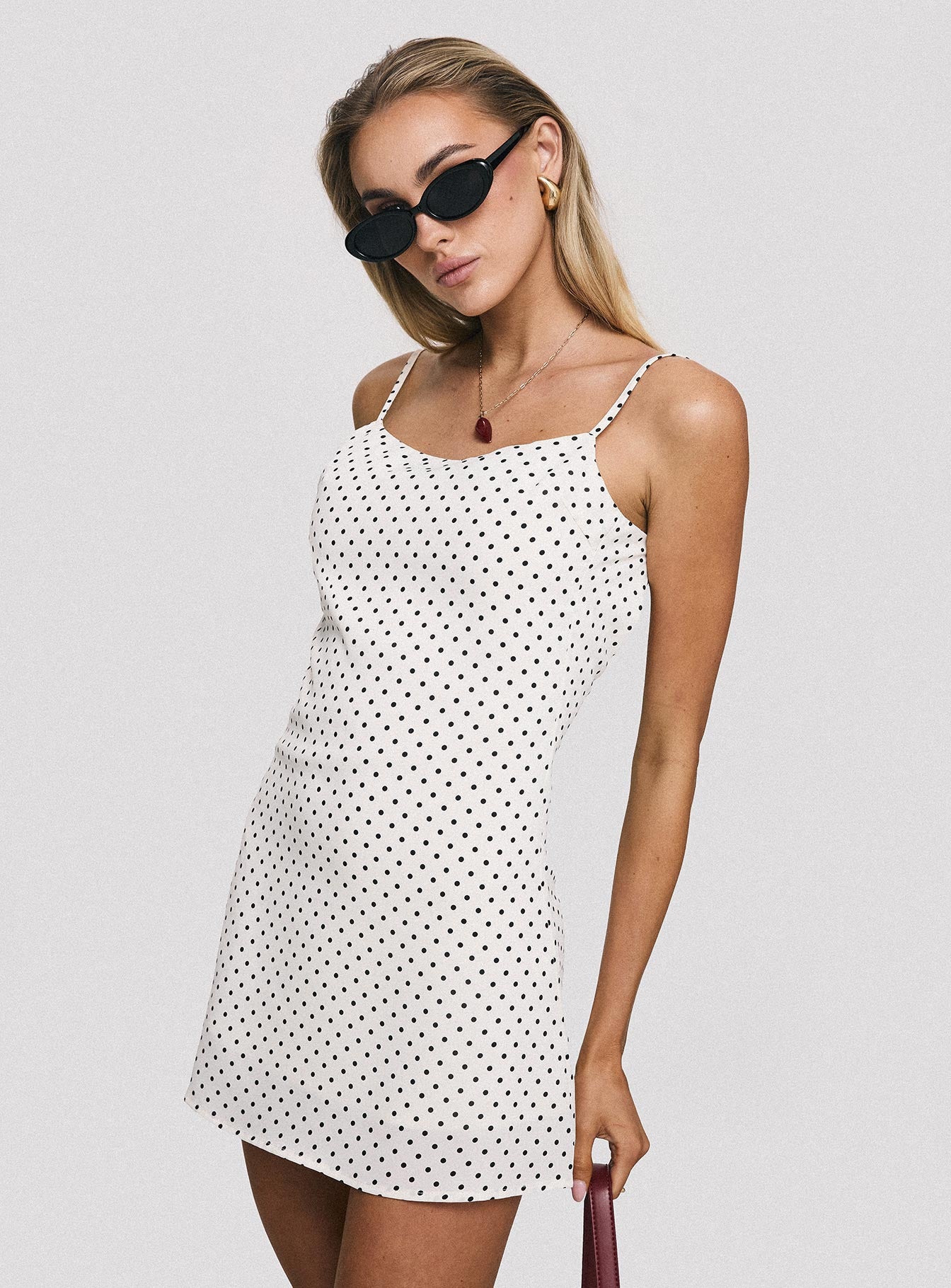 Cookie Mini Dress White Polka Dot、mySite、solidvoid